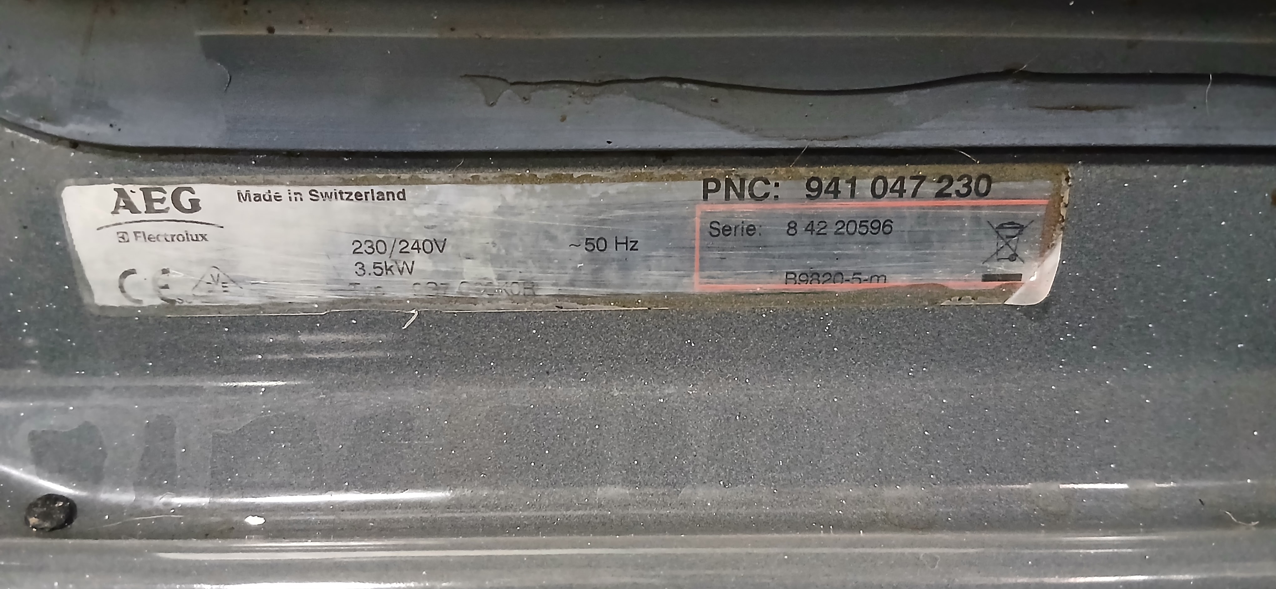 Духова шафа AEG  B9820-5-M