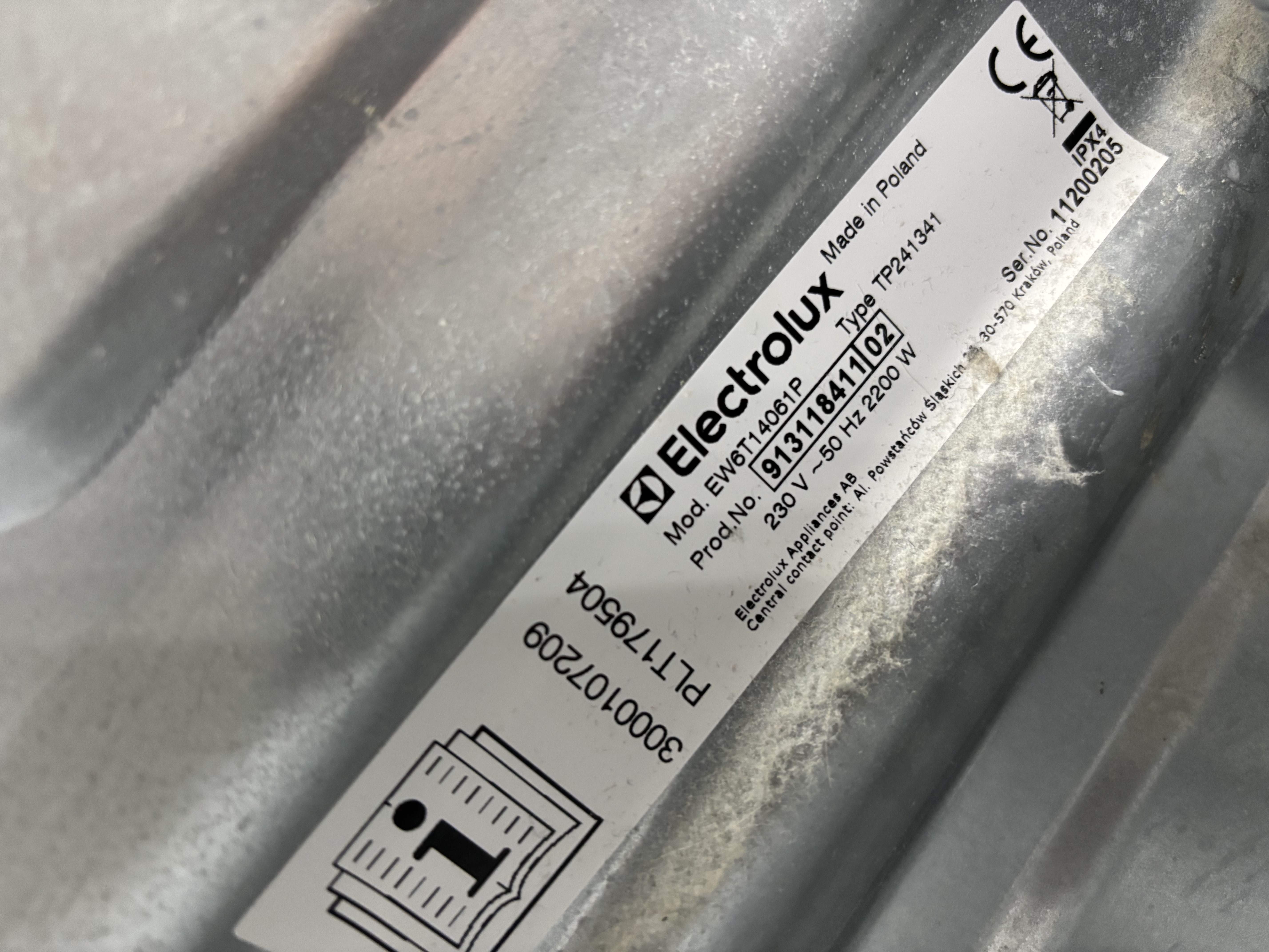 Пральна машина Electrolux EW6T14061P