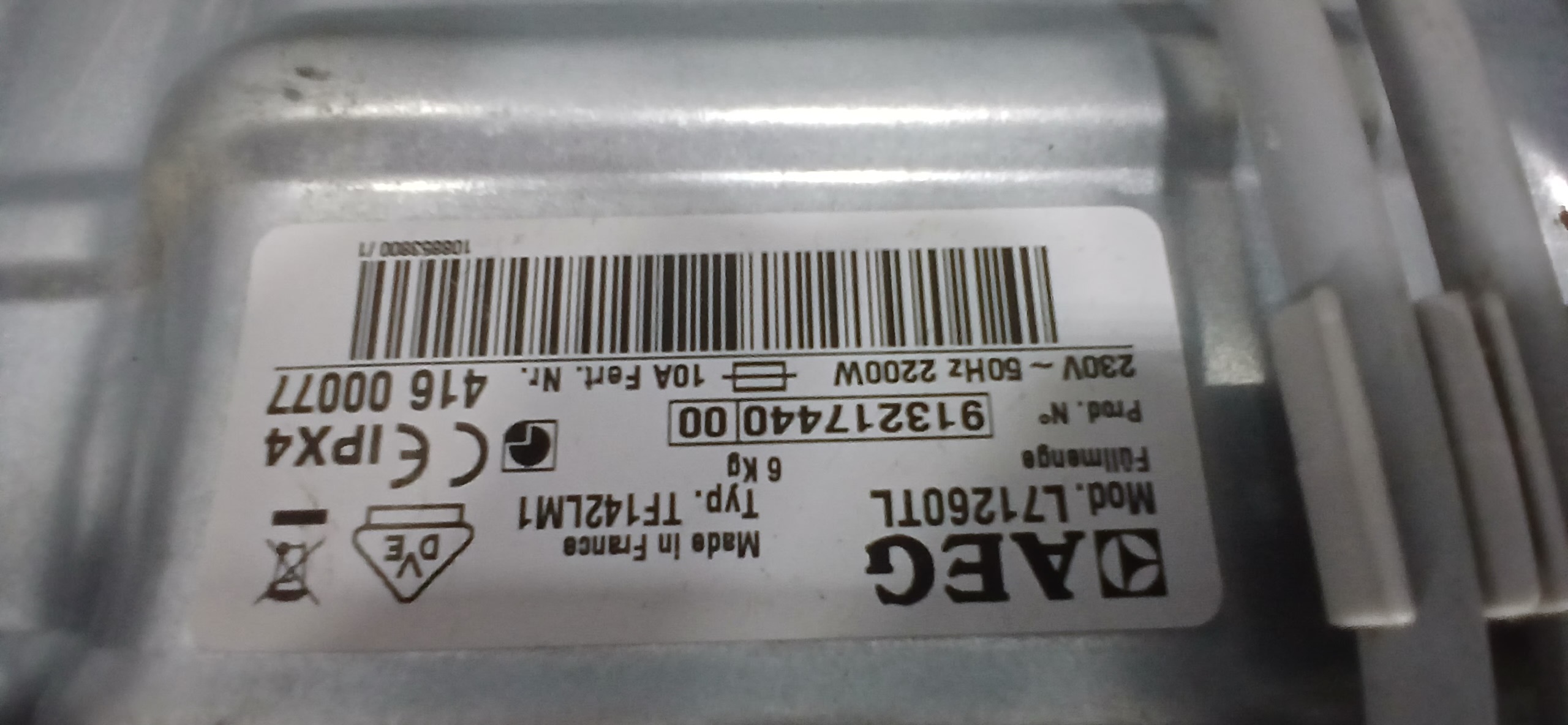 Пральна машина AEG L71260TL