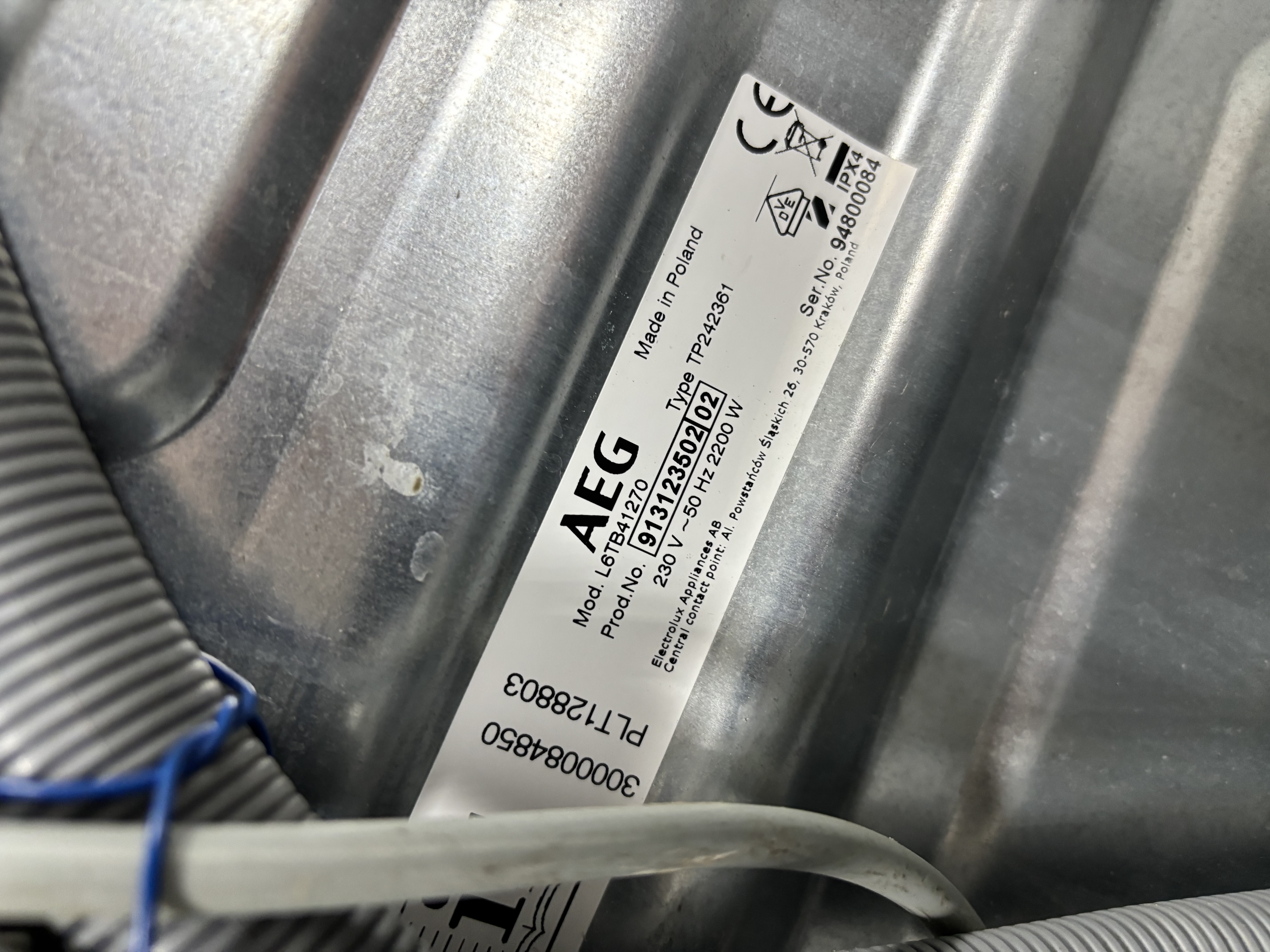 Пральна машина AEG L6TB41270