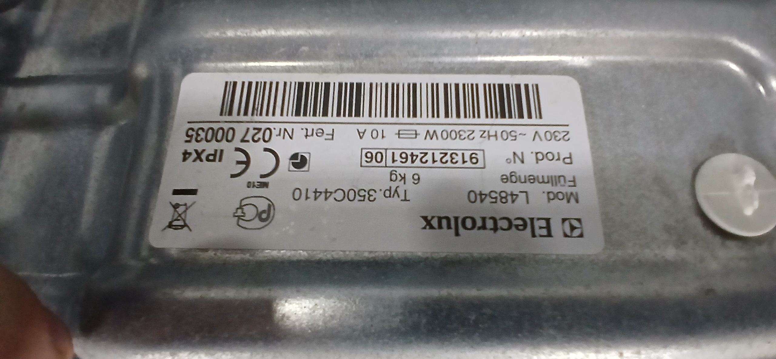 Пральна машина Electrolux L48540