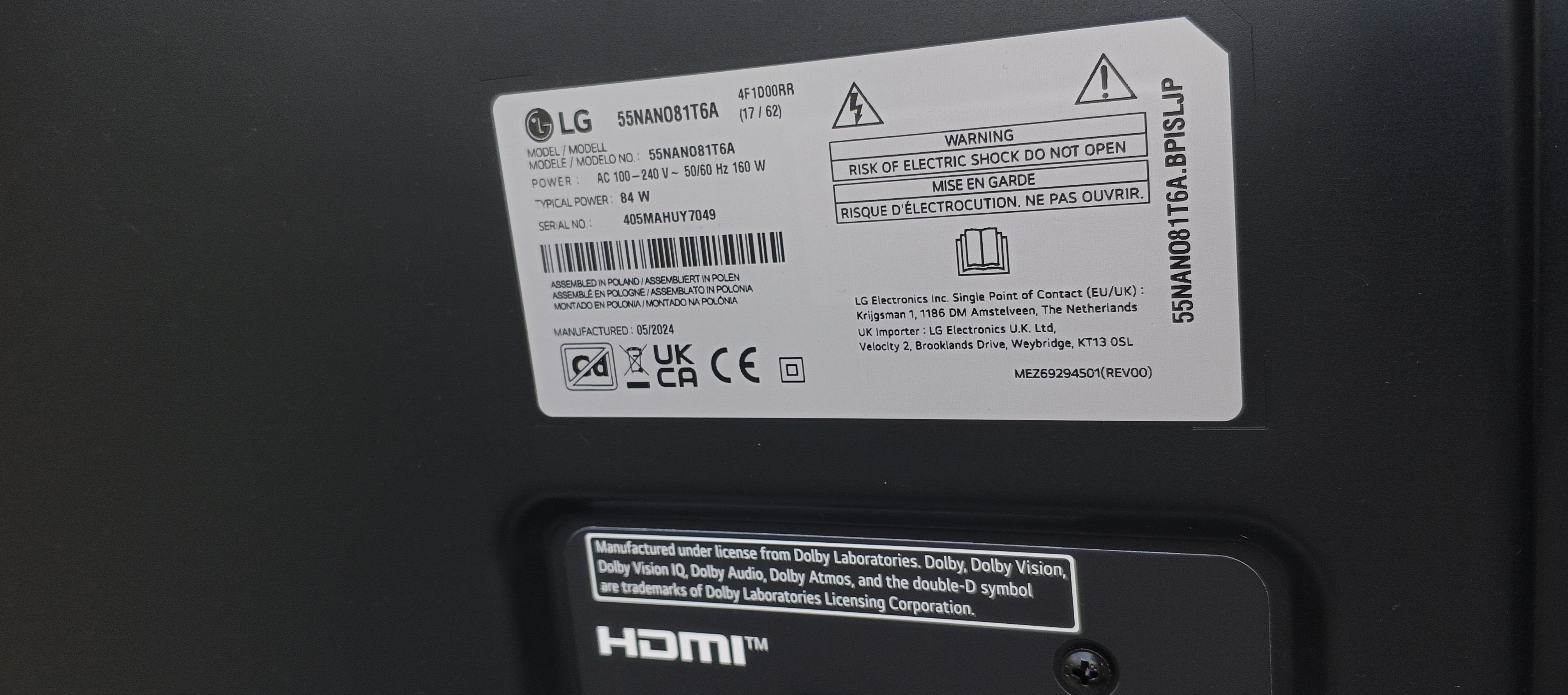 Телевізор LG 55NANO81T6A