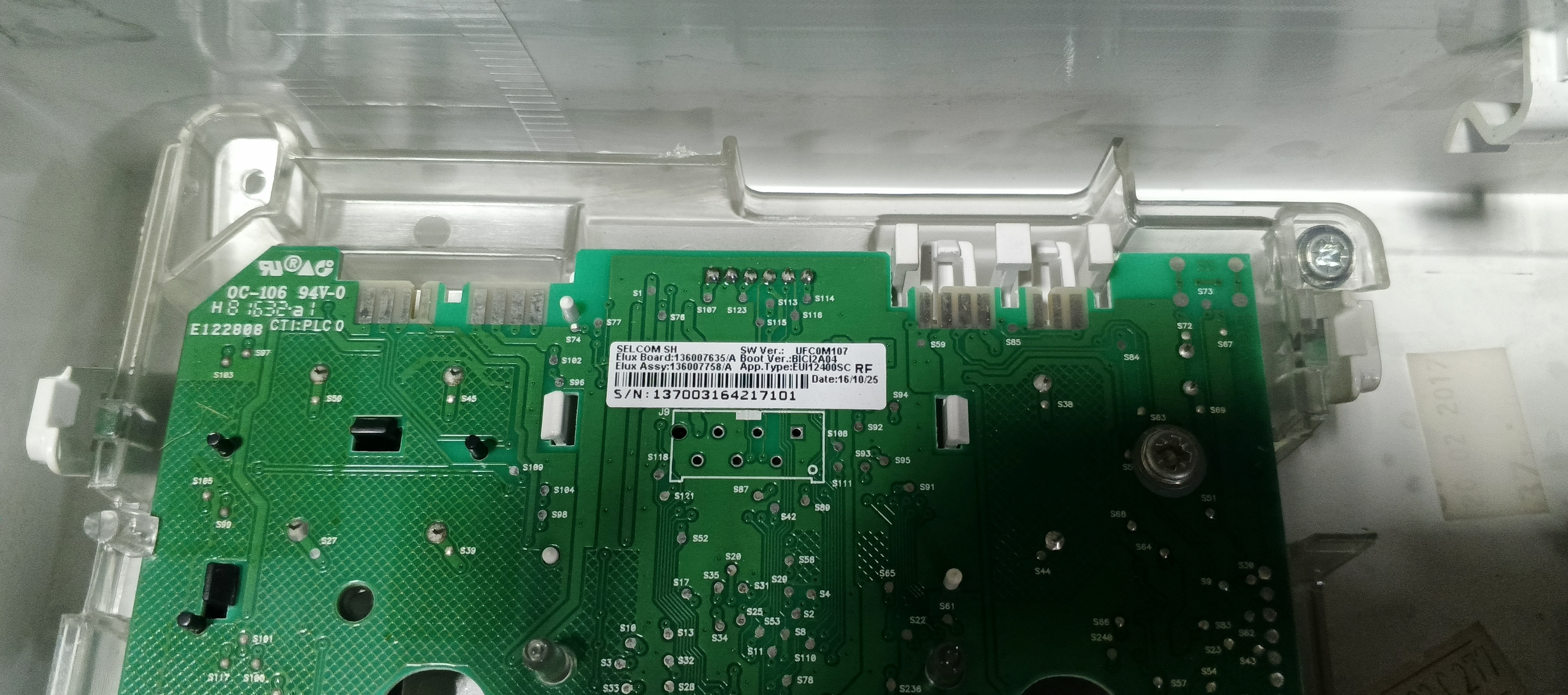 Б/У індикація пральної машини Electrolux  1200RPM