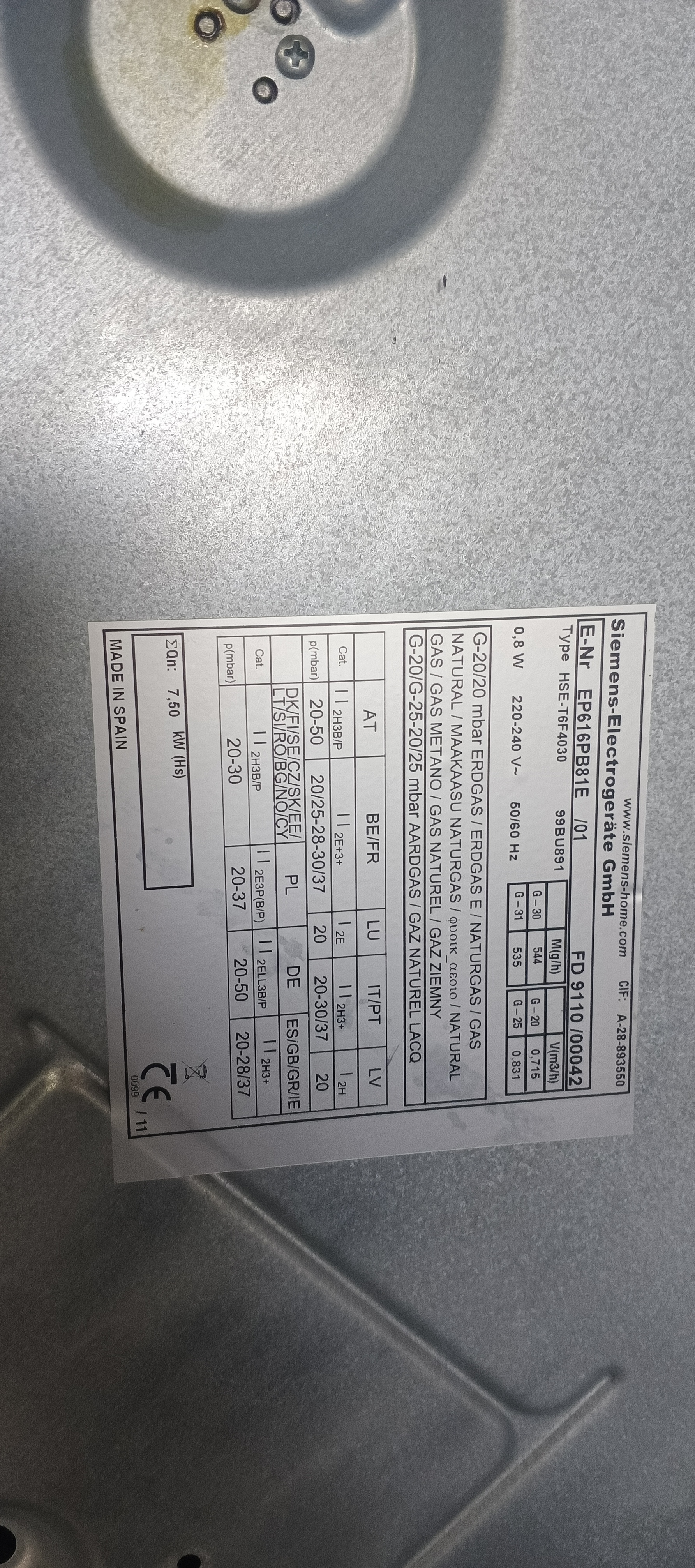 Варильна поверхня Siemens EP616PB81E /01