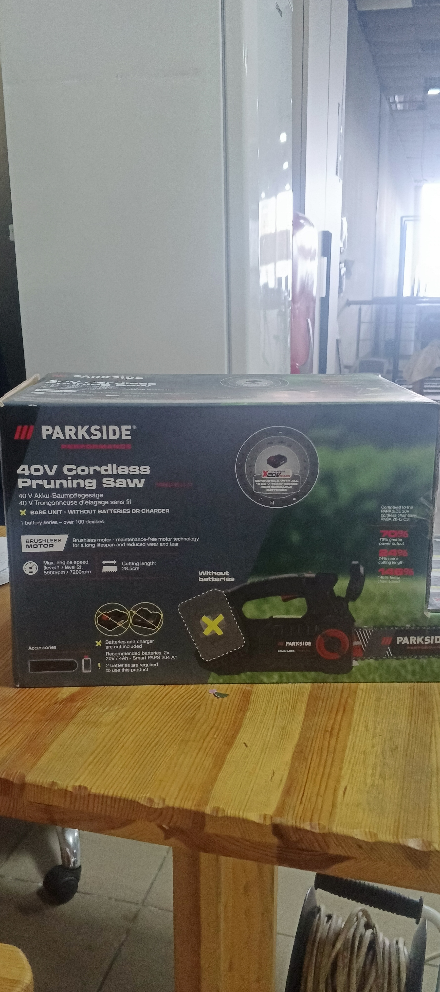 Акумуляторна бензо пила Parkside