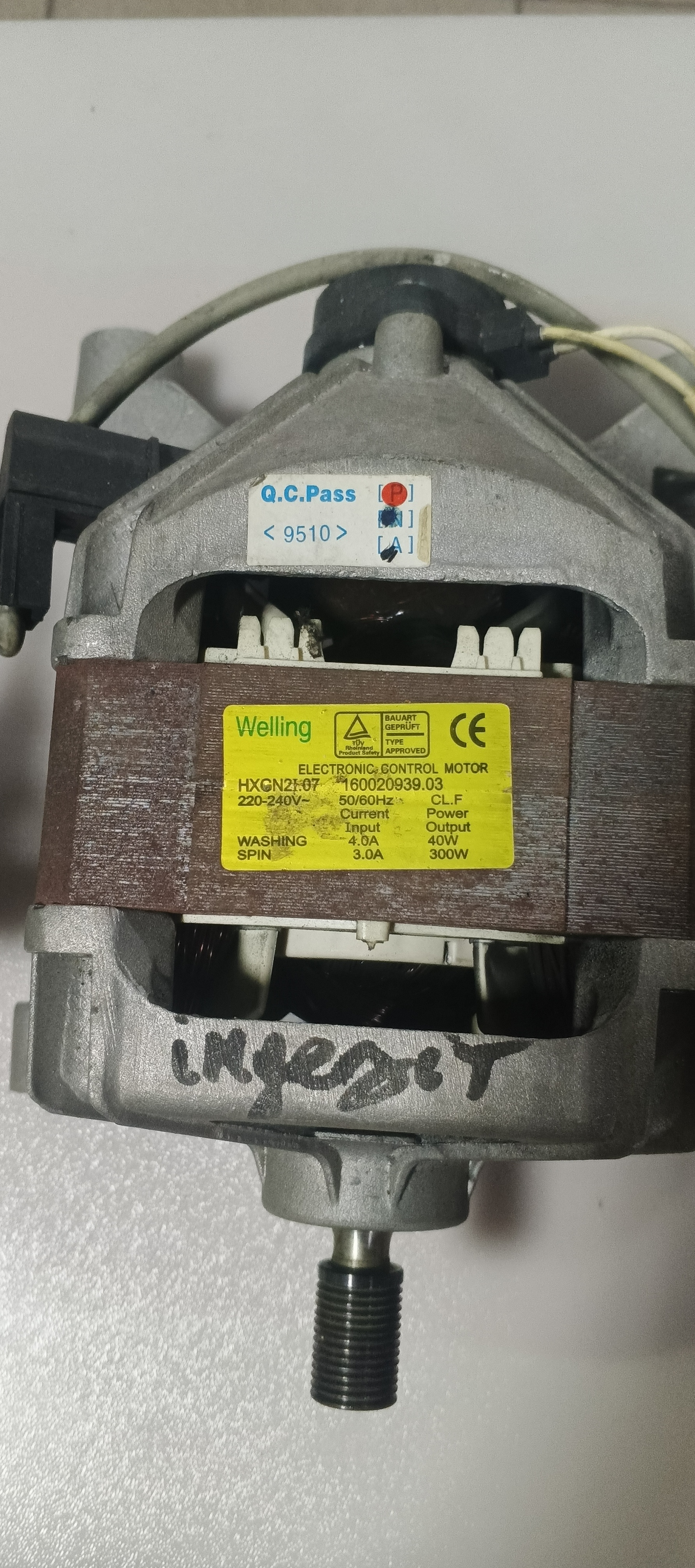 Б/У МОТОР indesit 300w потребує заміни підшипників