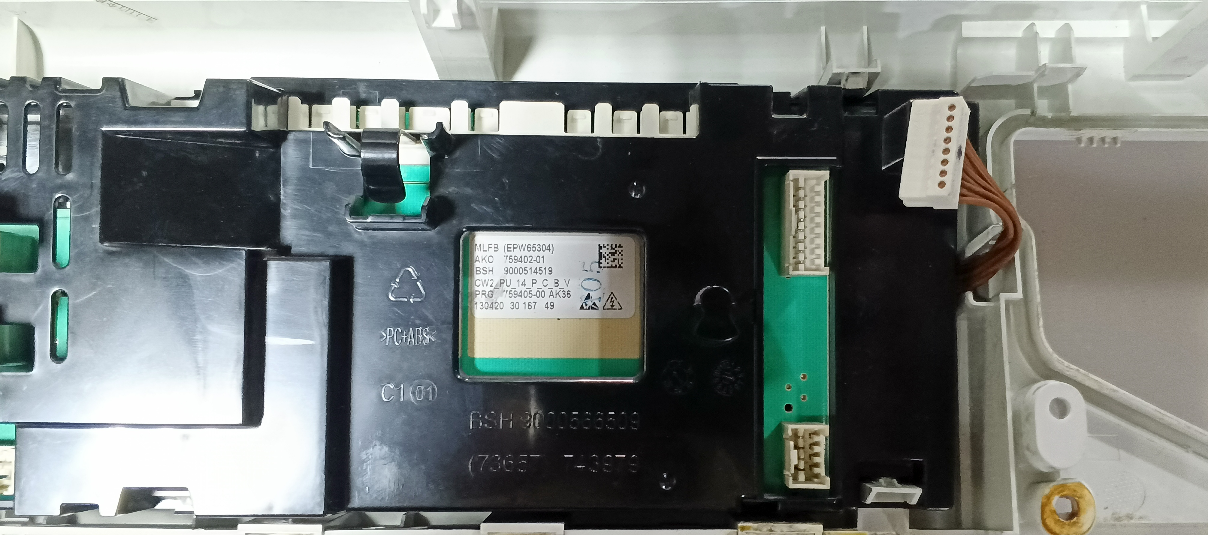Б/У  Модуль управління(індикація) пральної машини Bosch 9000566489