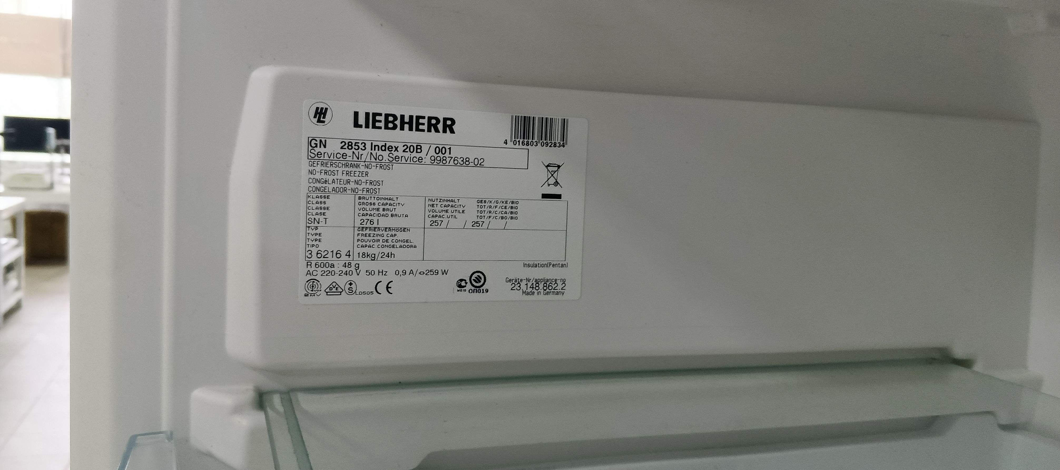 Морозильна камера Liebherr GN2853