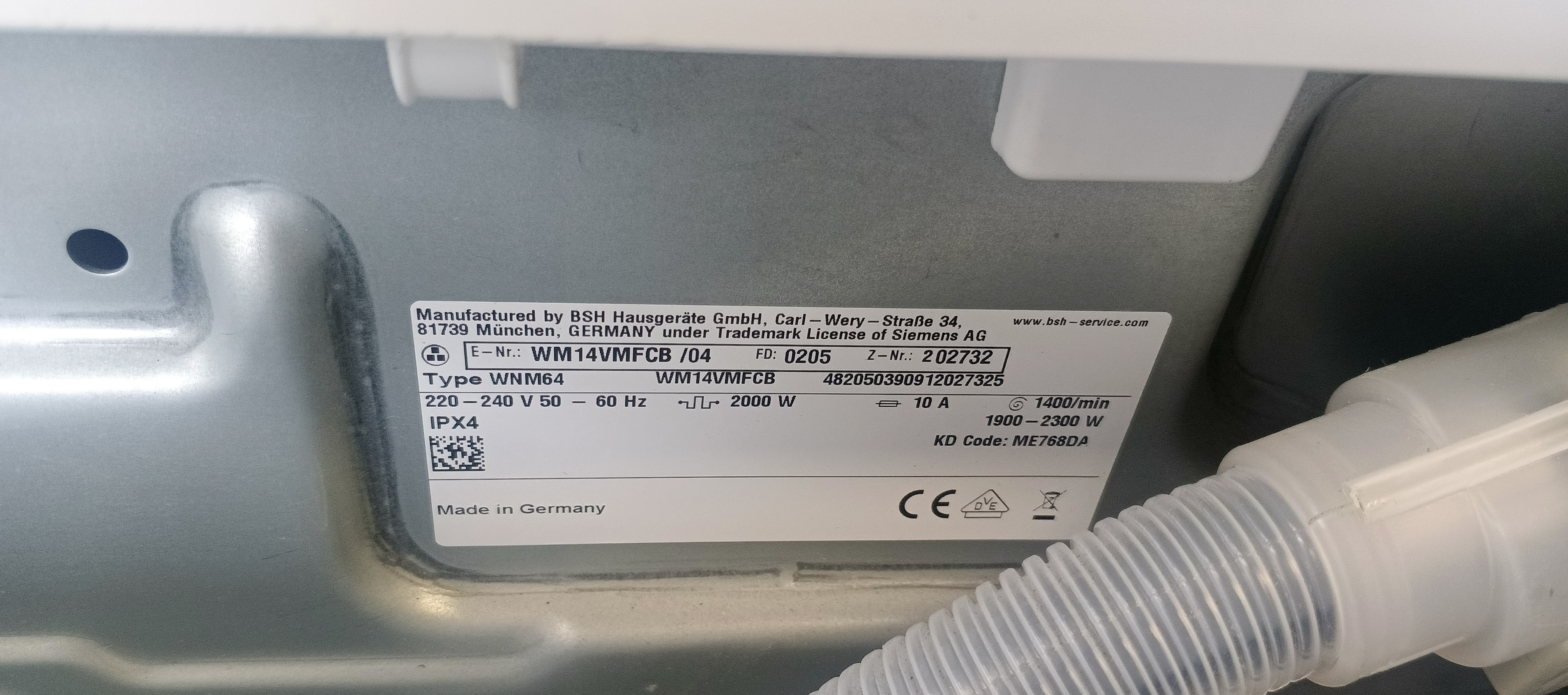 Пральна машина Siemens iQ700(WM14VMFCB/04)