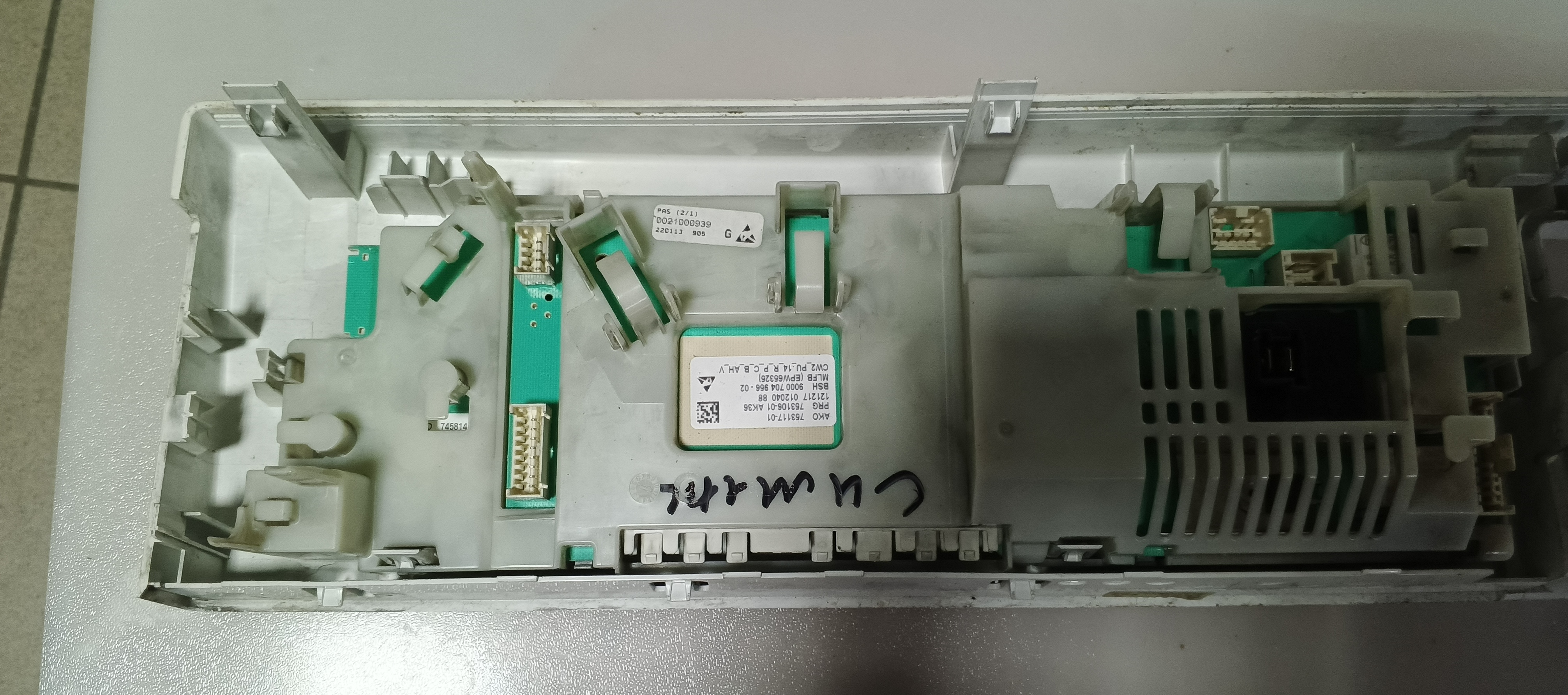 Б/У  Модуль управління(індикація) пральної машини  Siemens 753117-01