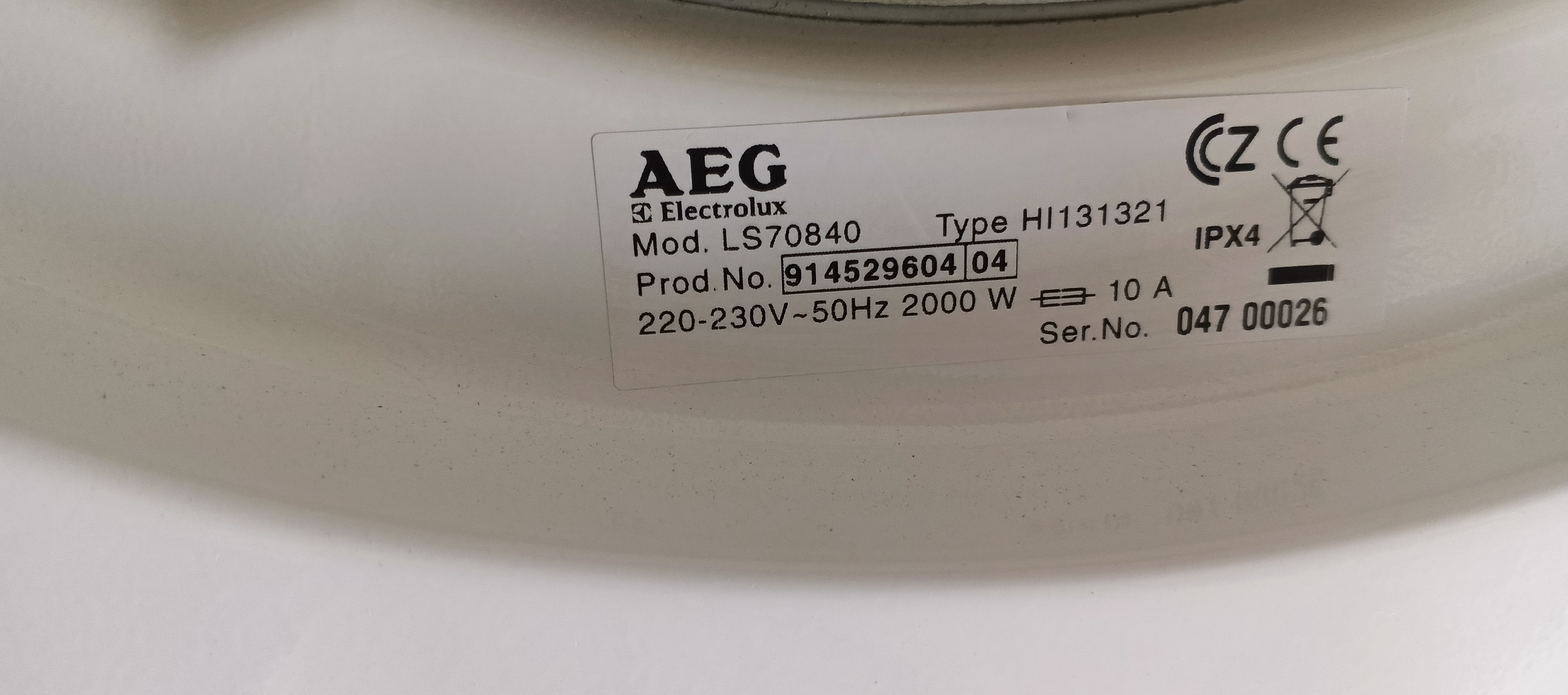 Пральна машина AEG LS70840