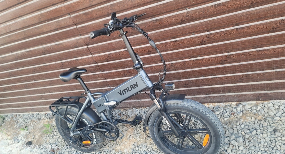 Велосипед єлектро фет байк 20Vitilan v3 fat колеса 20 мотор 750в 48в 13амп.тормоза гідравліка стан свіжий