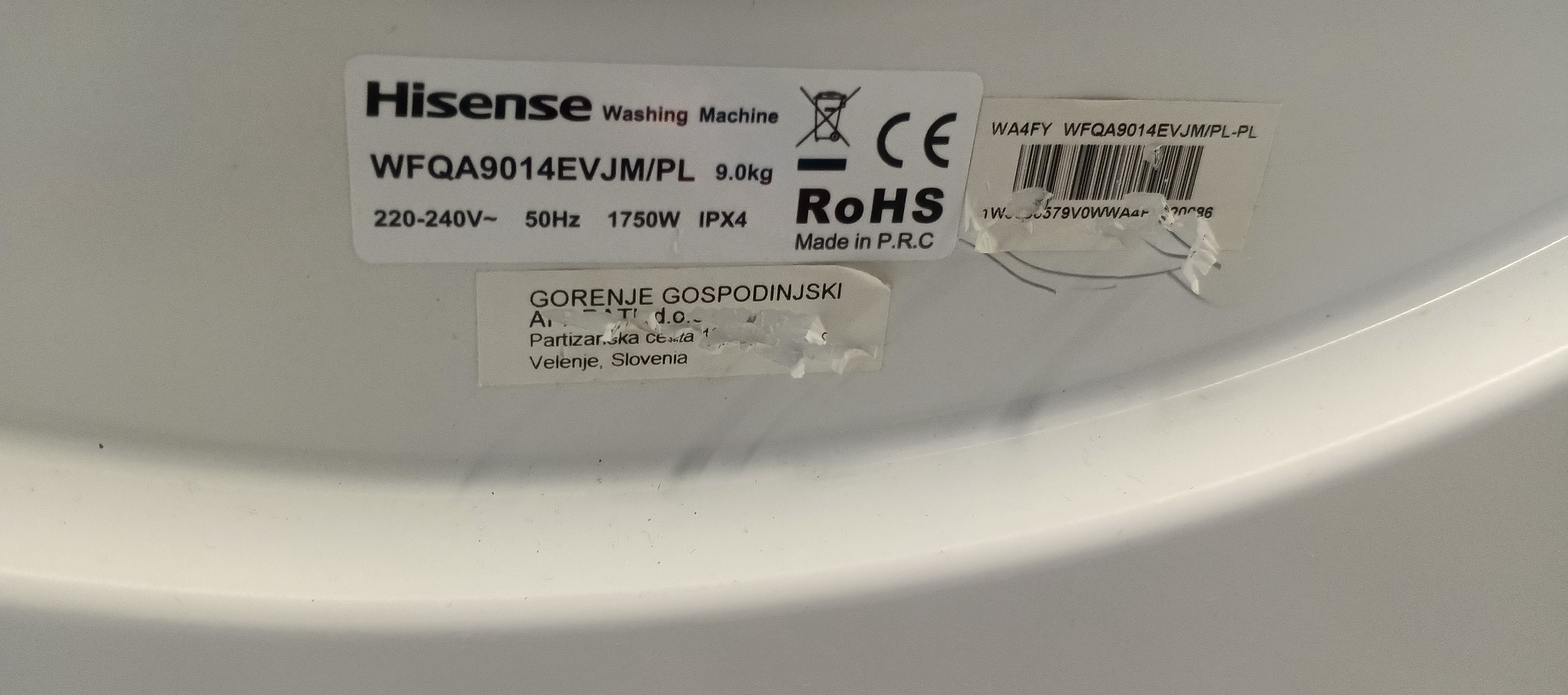 Пральна машина Hisense WFQA9014EVJM/PL