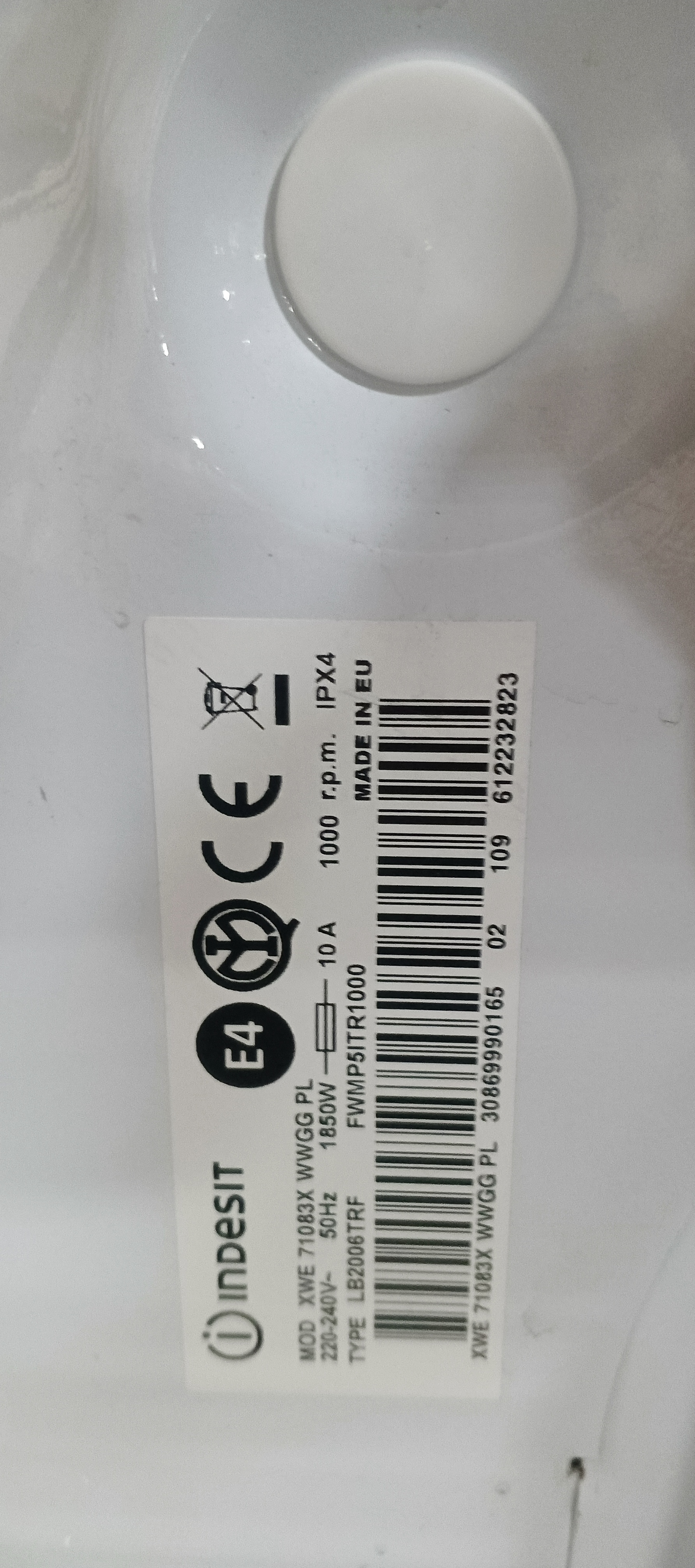 Пральні машини indesit XWE72083X WEGG PL