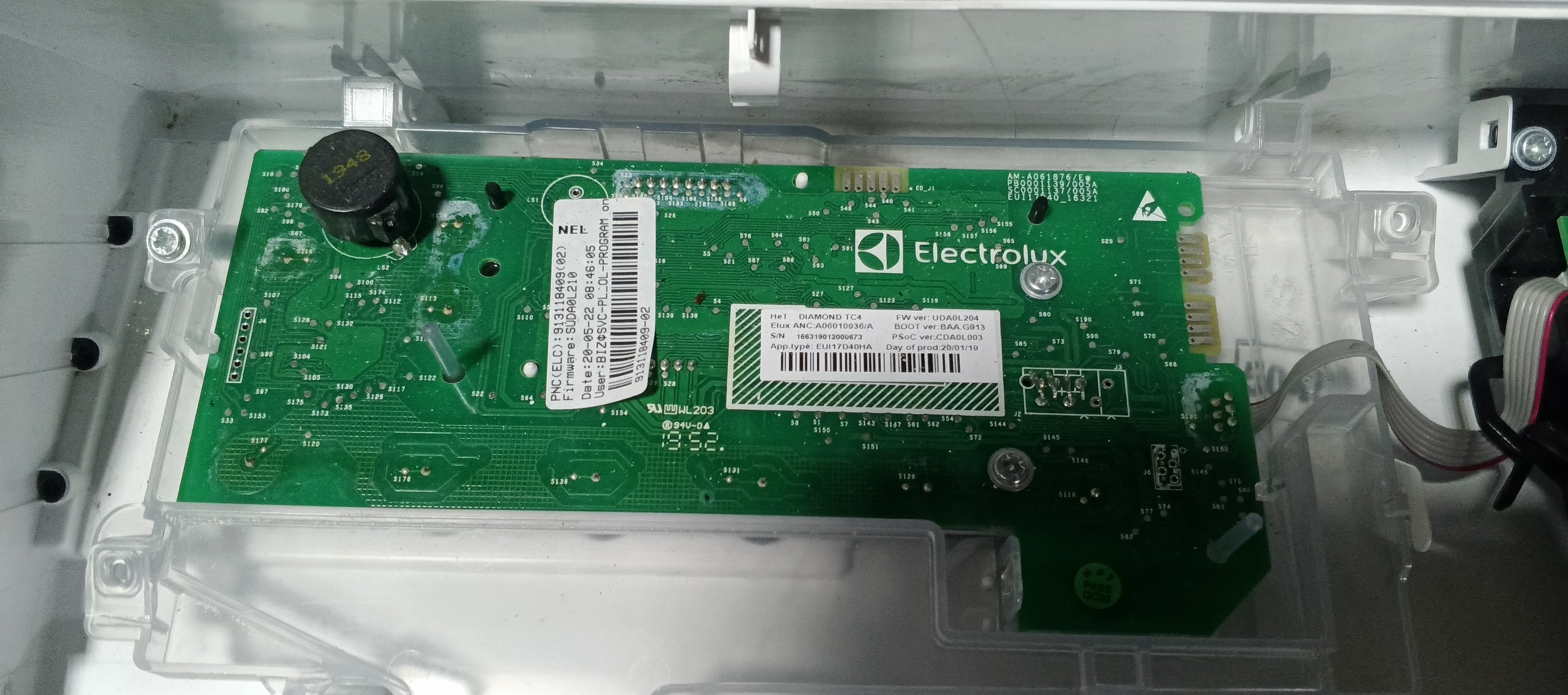 Б/У  (індикація) пральної машини Electrolux Perfectcare 600
