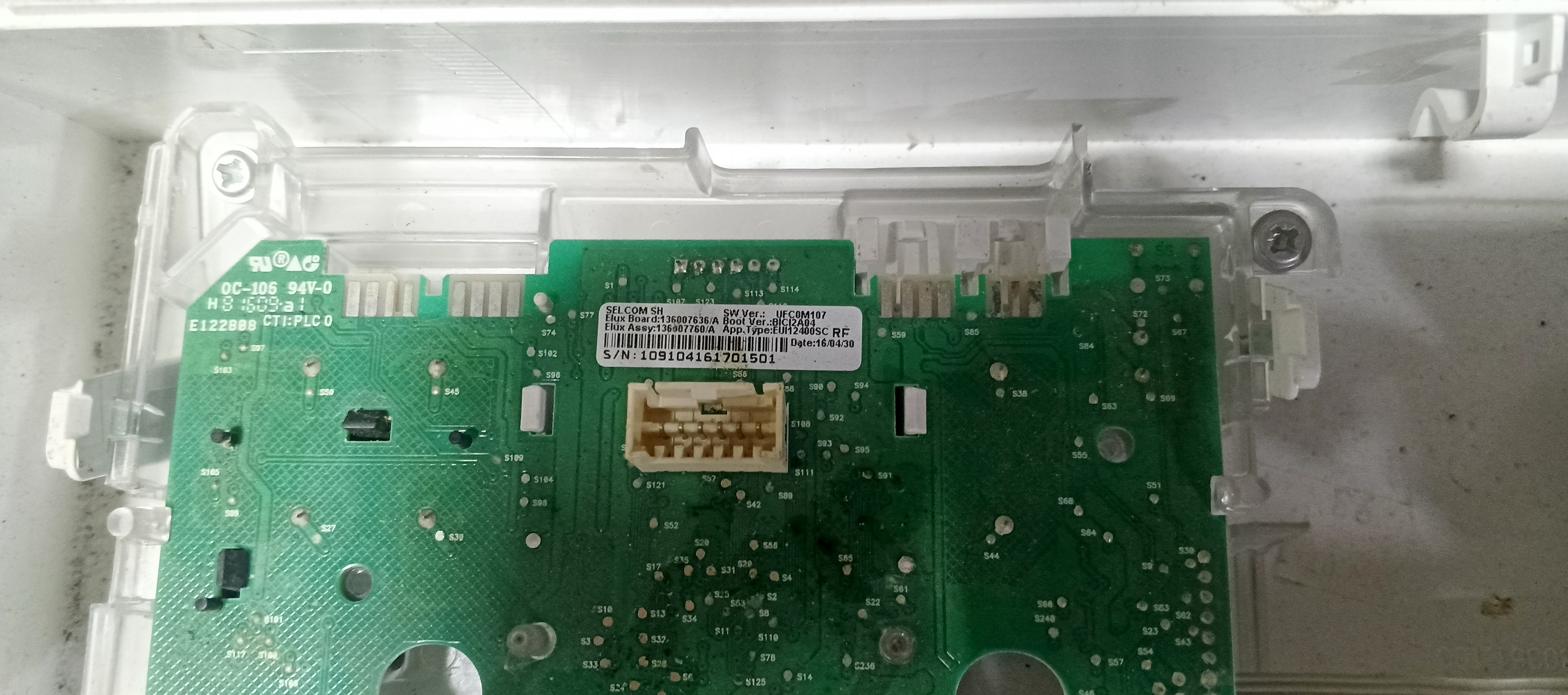 Б/У індикація пральної машини Electrolux 1300RPM