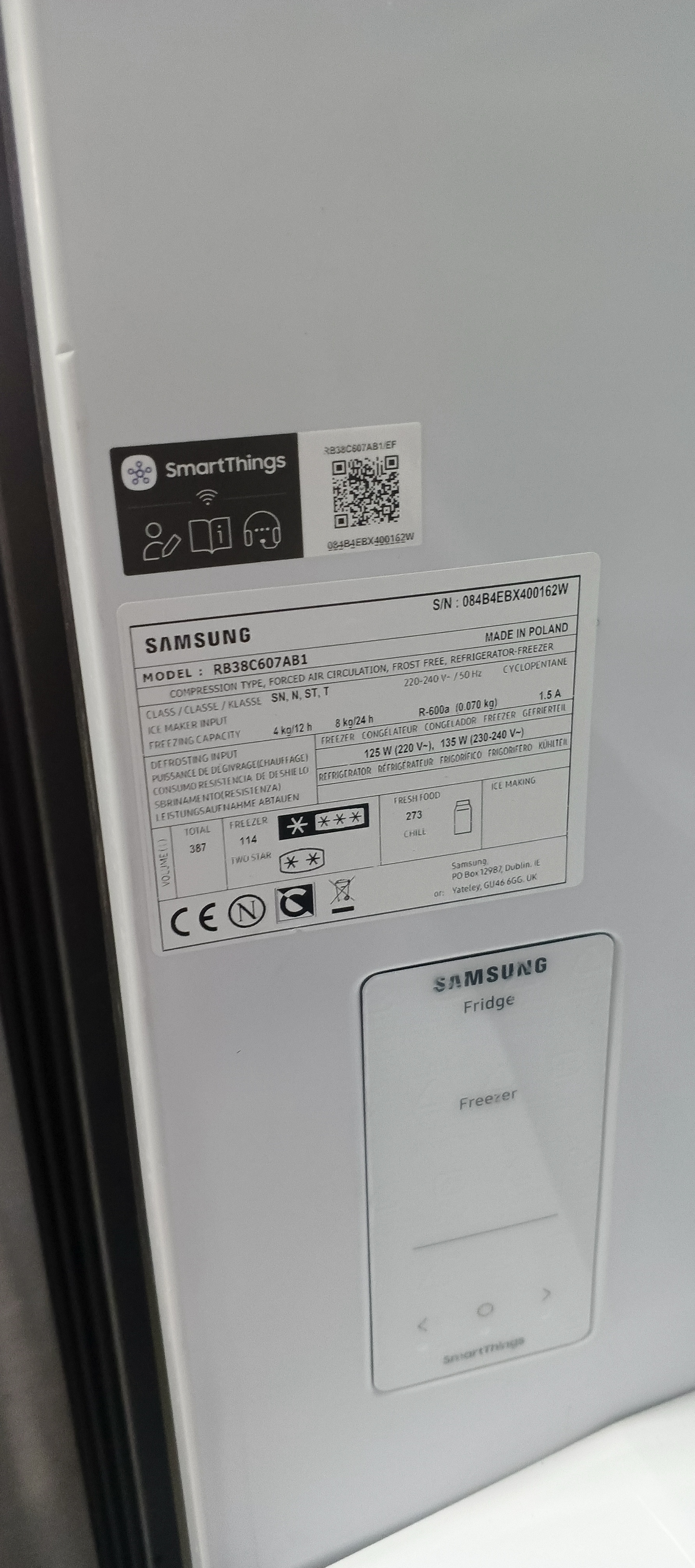 Холодильник Samsung RB38C607AB1