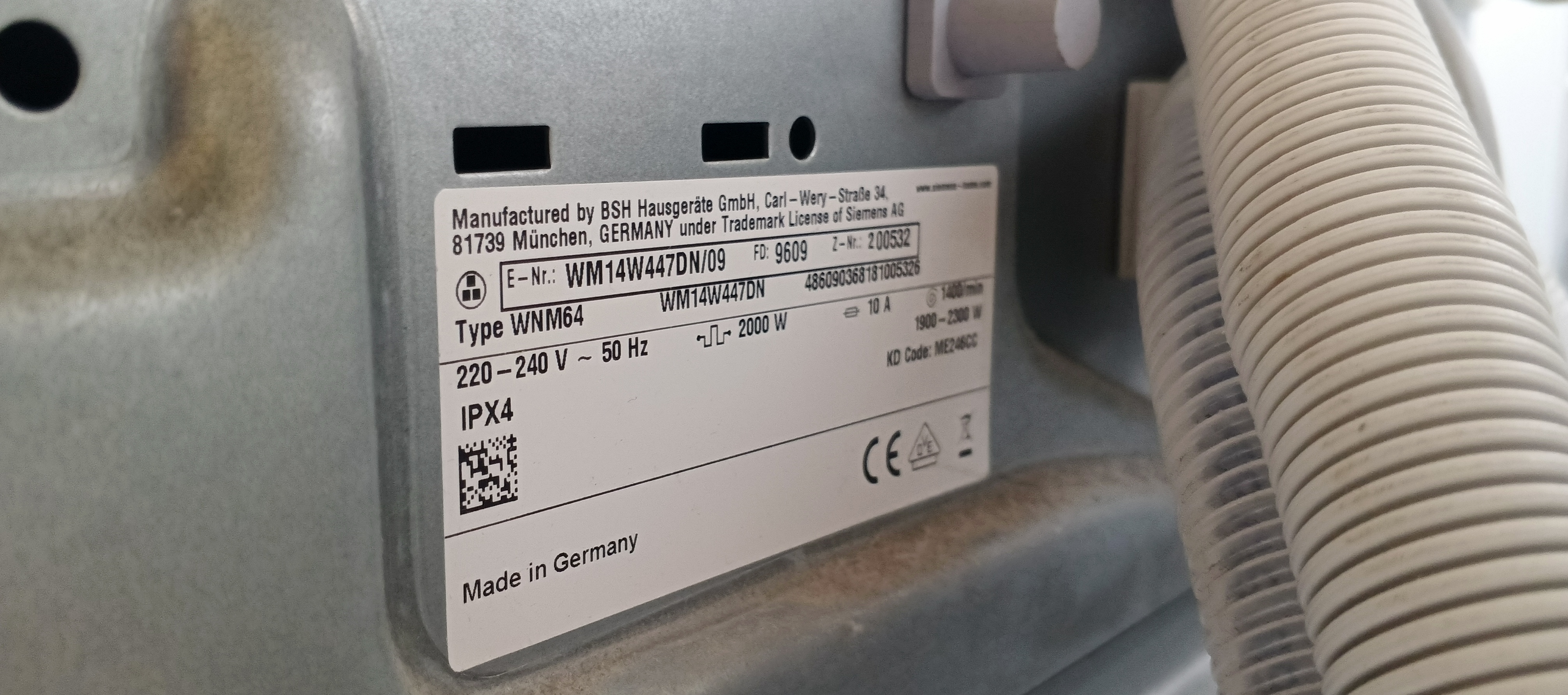 Пральна машина Siemens WM14W447DN/09