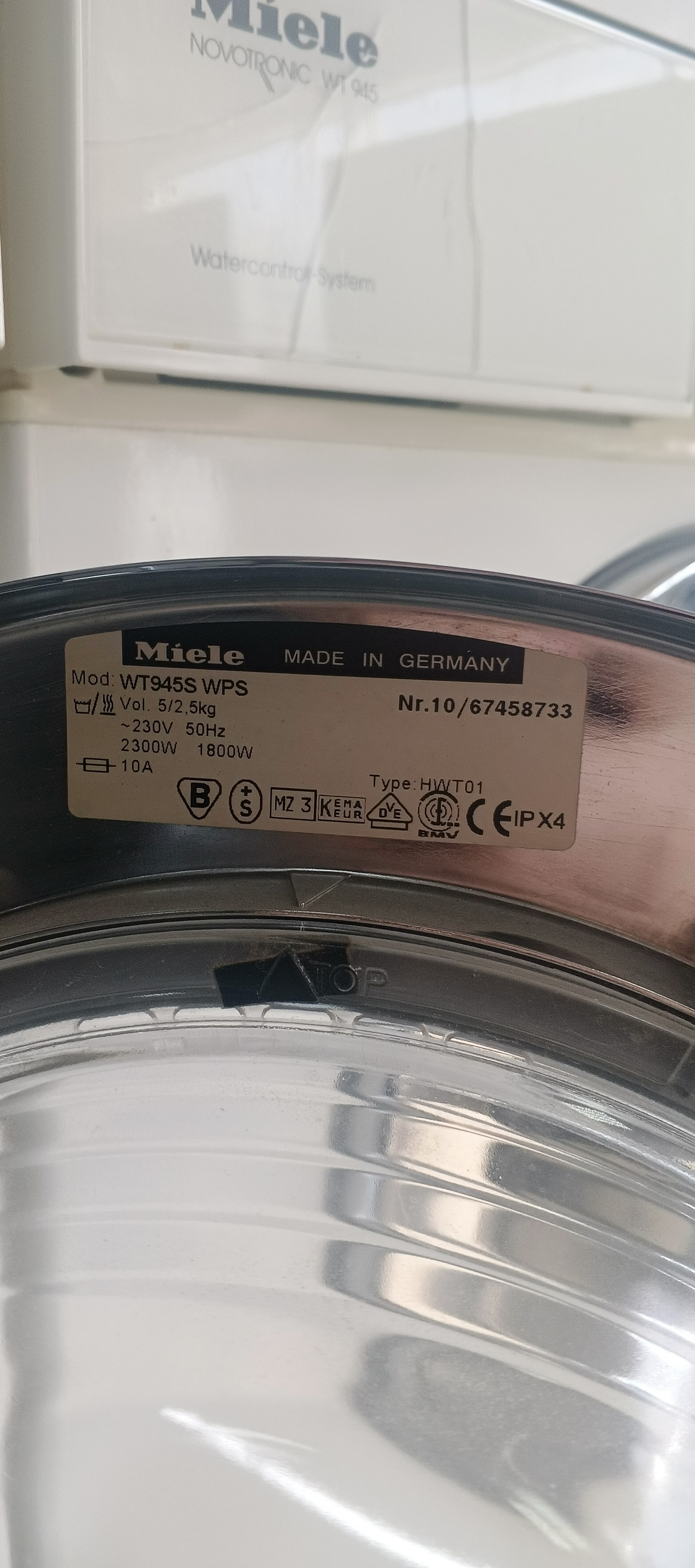 Пральна машина miele softronic WT945S
