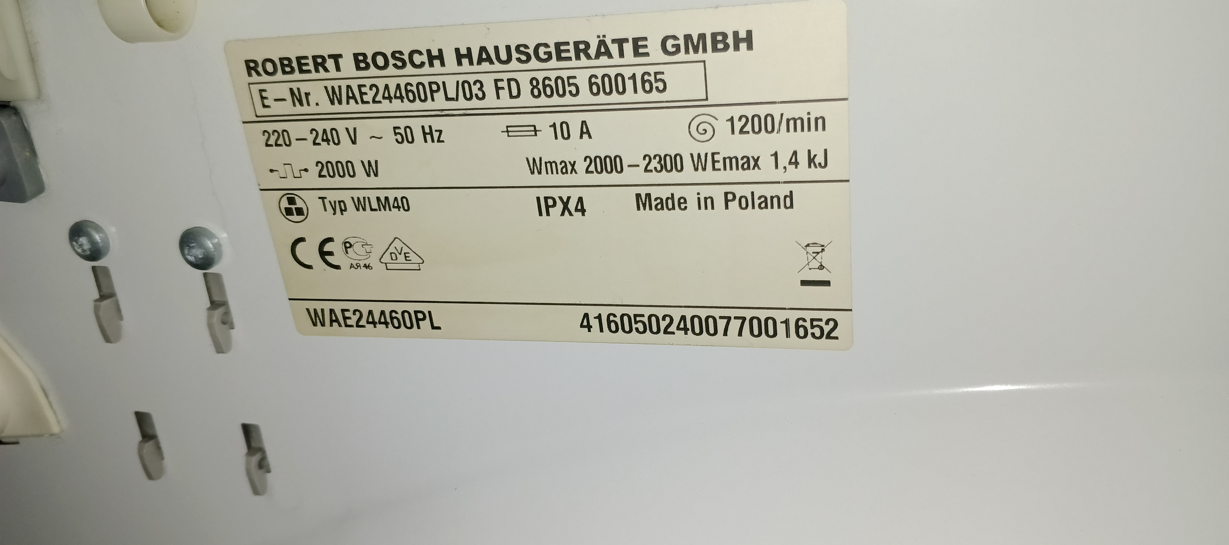 Пральна машина Bosch Maxx 6