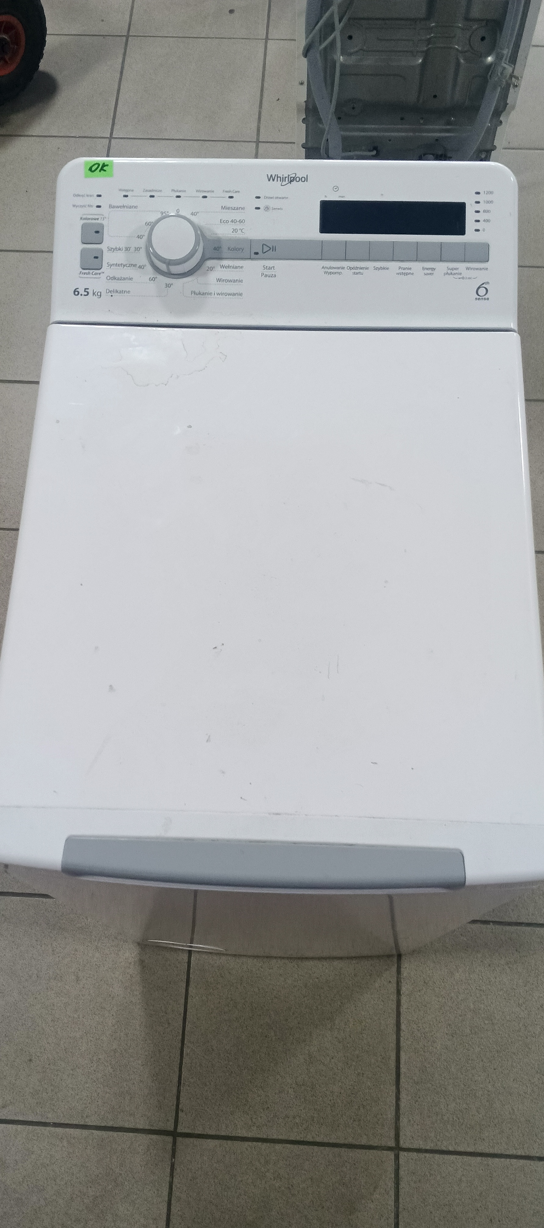 Вертикальна пральна машина whirlpool TDLR65230S PL/N