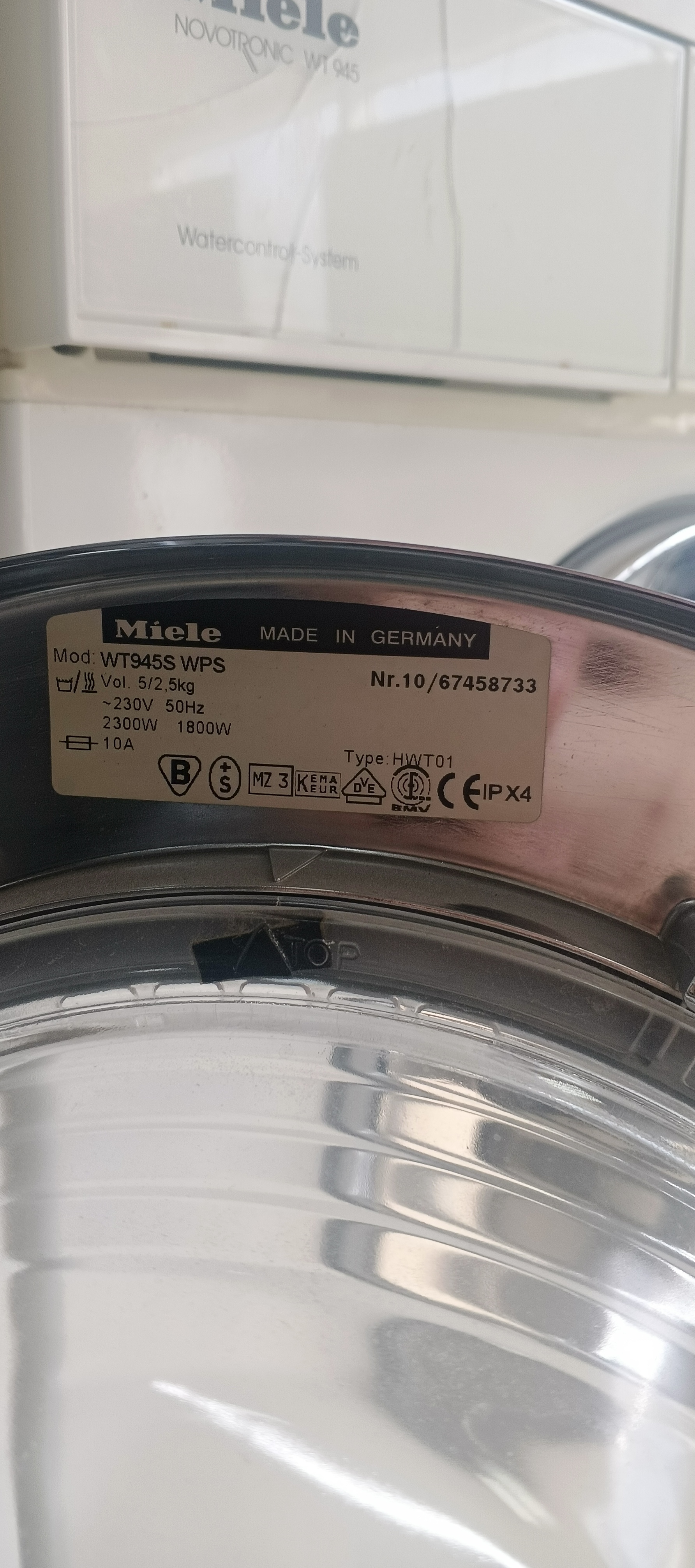 Пральна машина плюс сушка miele novotronic wt945