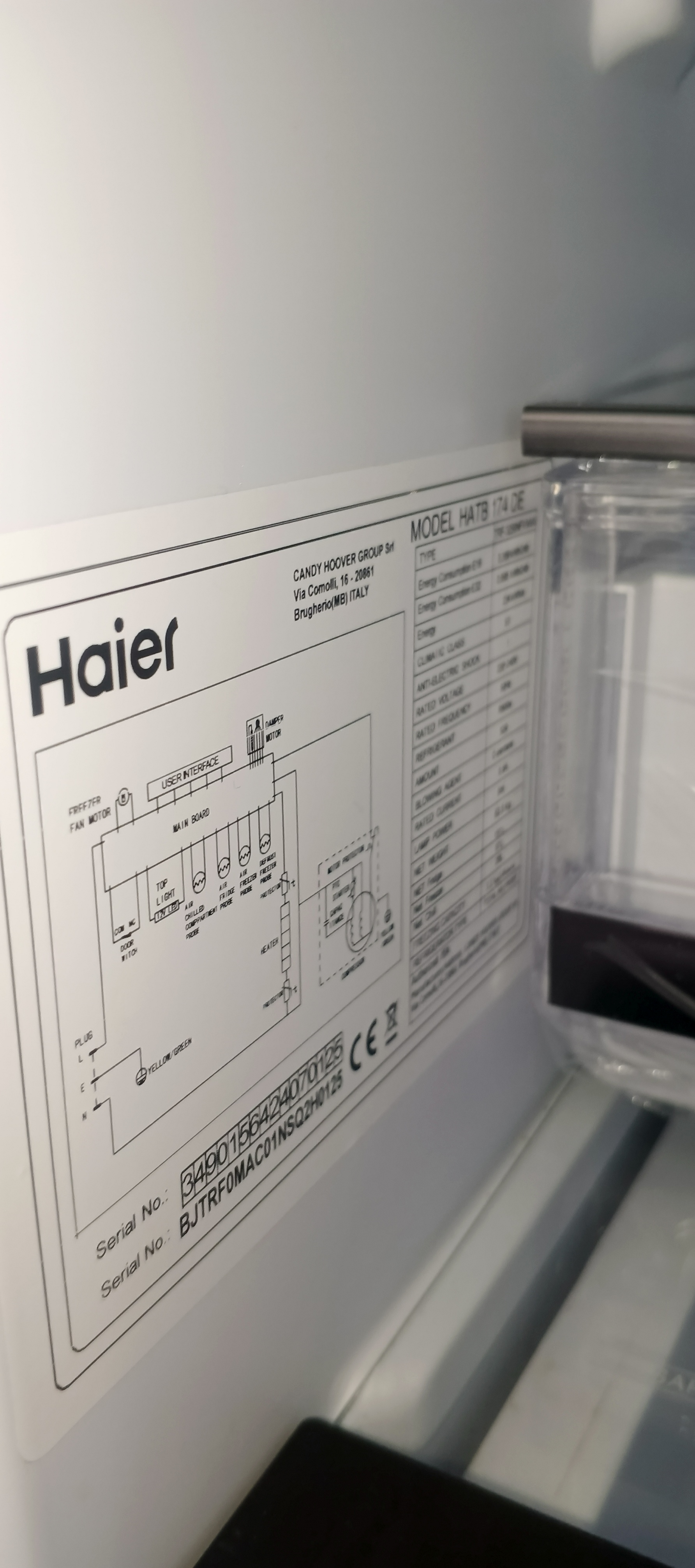 Холодильник Haier  HATB 174 DE під вмонтування