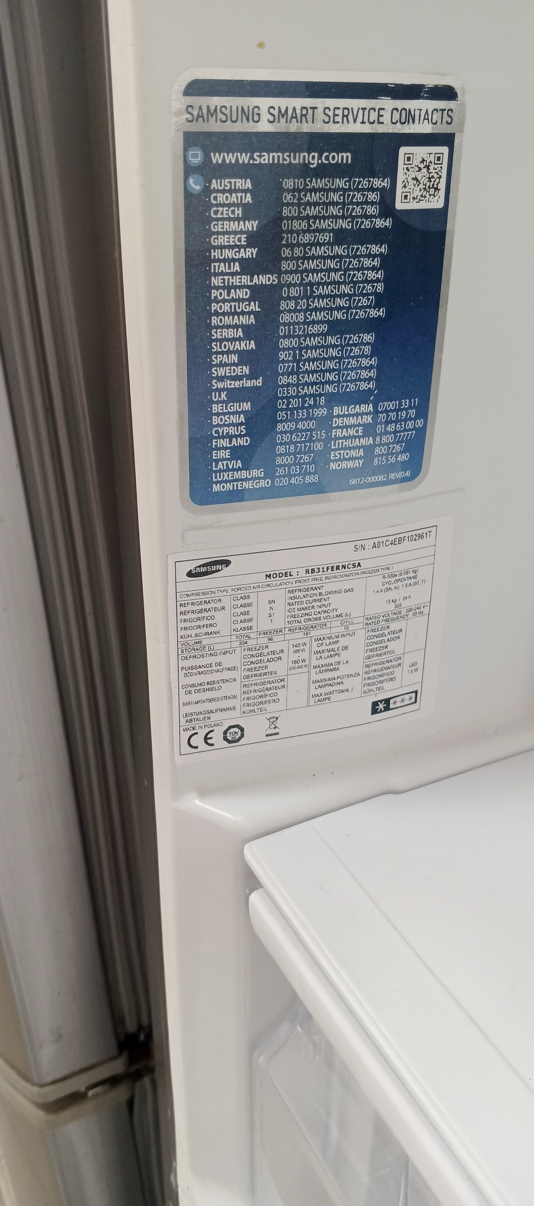 Холодильник Samsung RB31FERNCSA