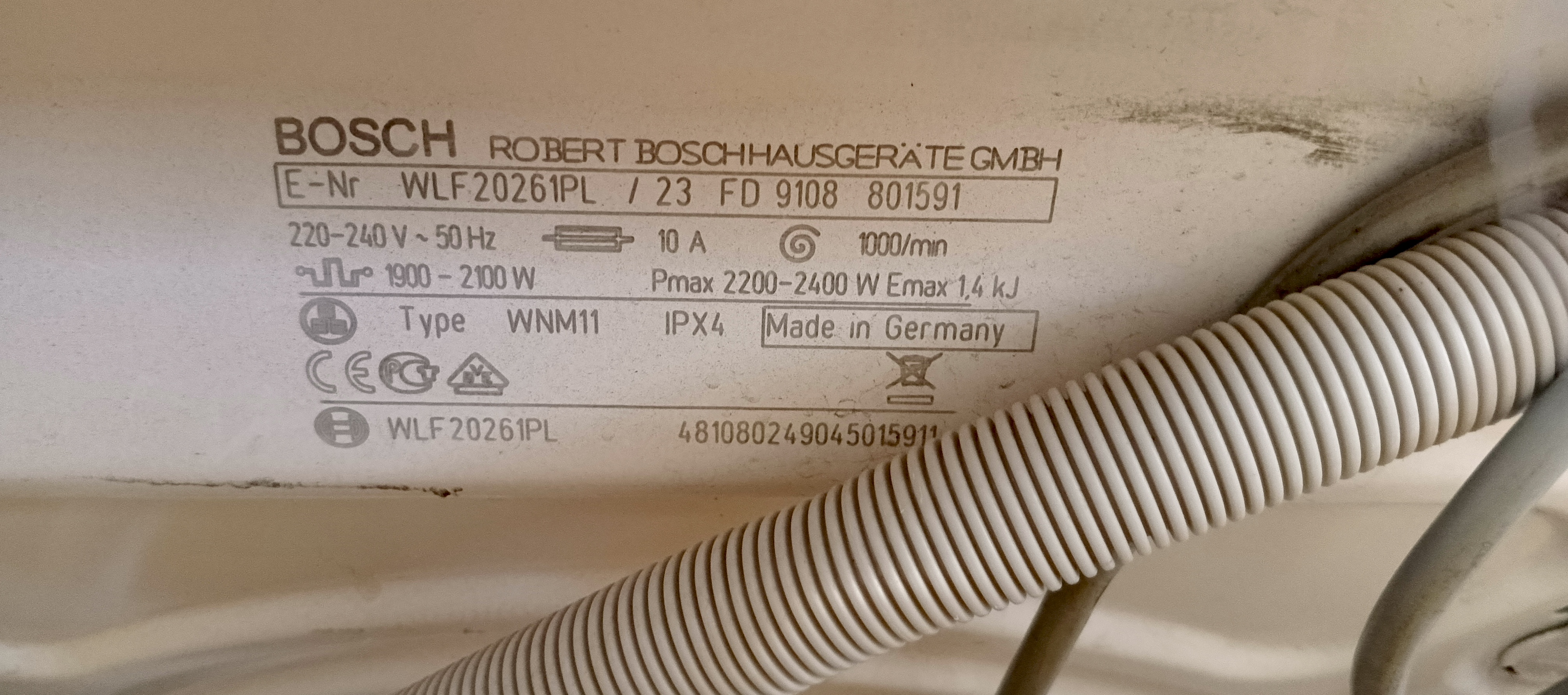 Пральна машина Bosch WLF20261PL