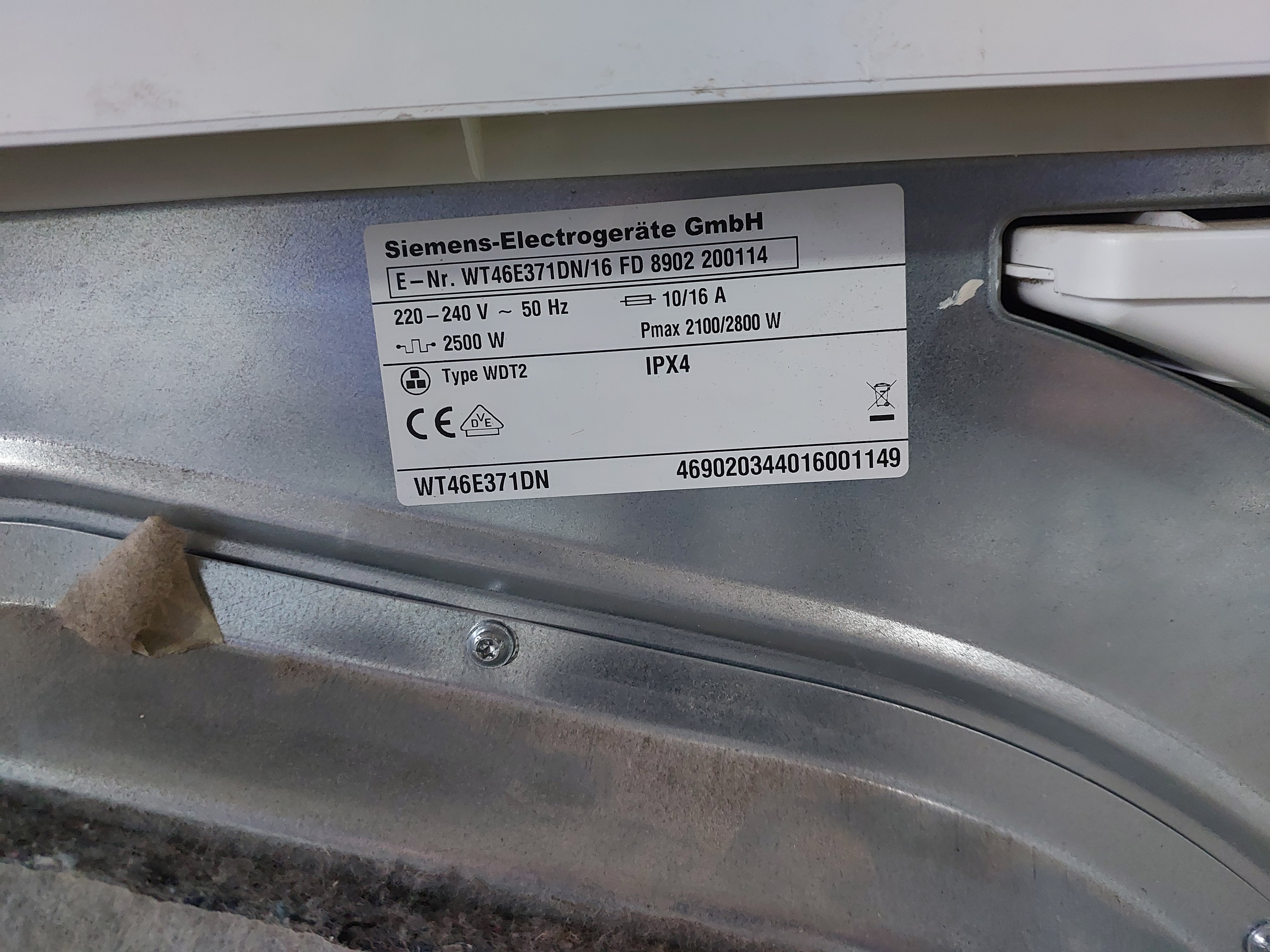 Сушильна машина Siemens FD8902 — Siemens, б/у, Львів