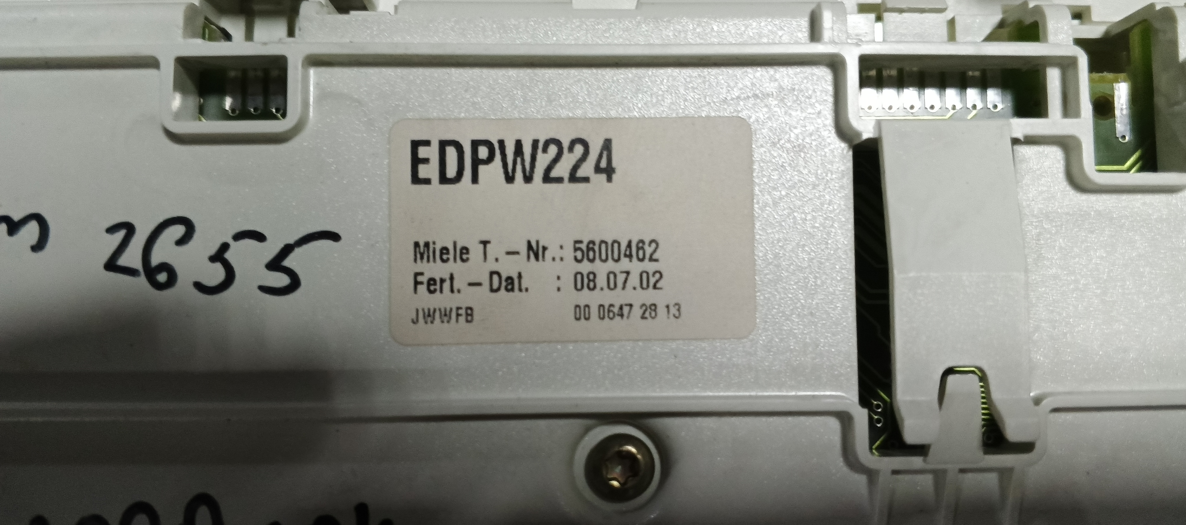 Б/У Модуль управління(індикація) пральної машини Miele EDPW224