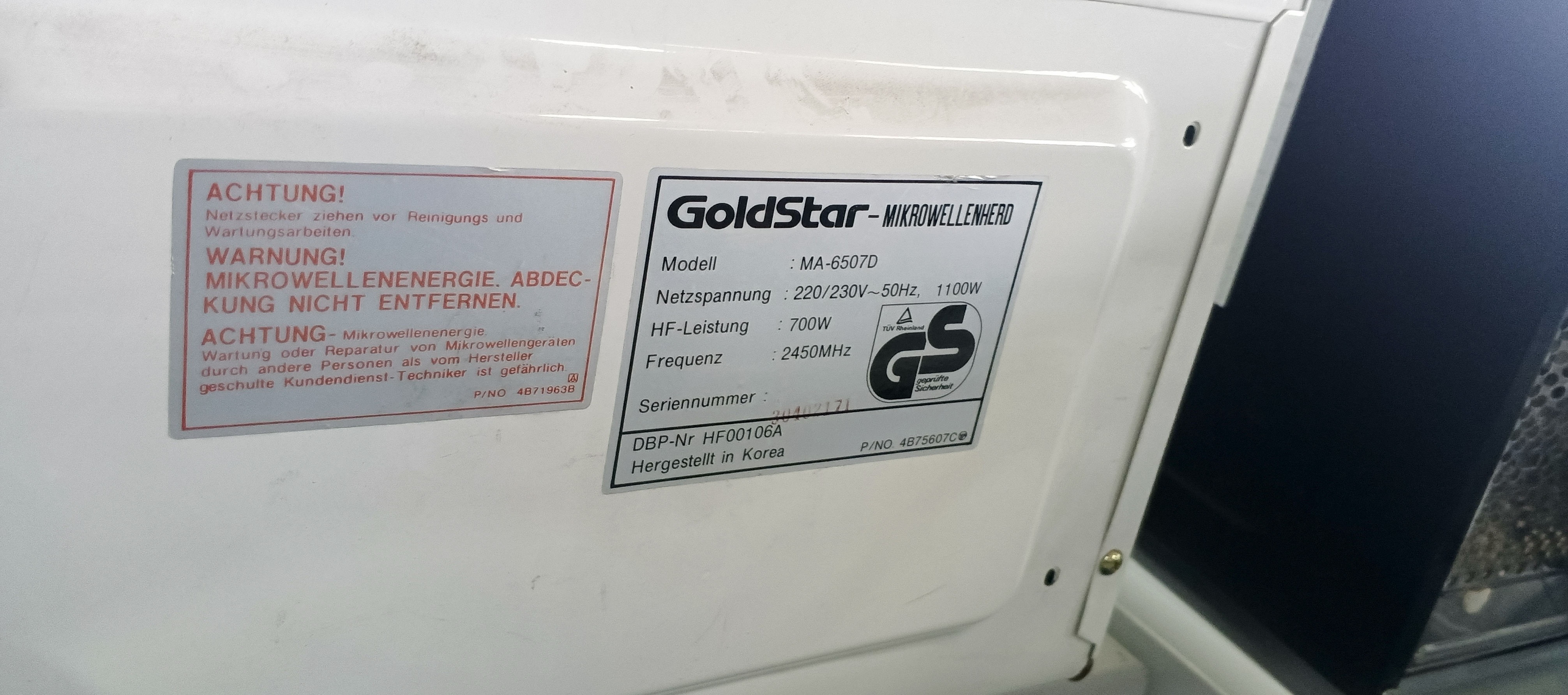 Мікрохвильова піч GoldStar(LG)