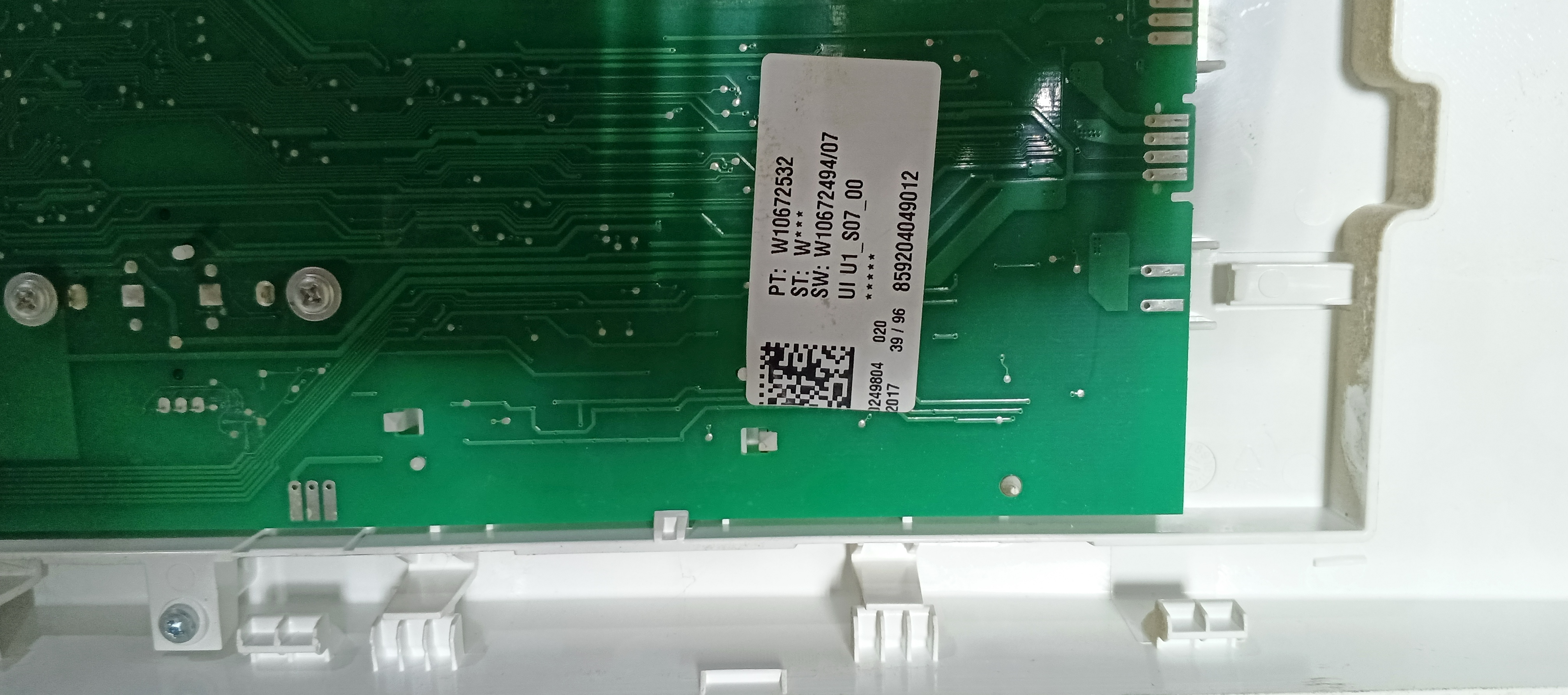 Б/У  Модуль управління(індикація) пральної машини  Whirlpool W10613939
