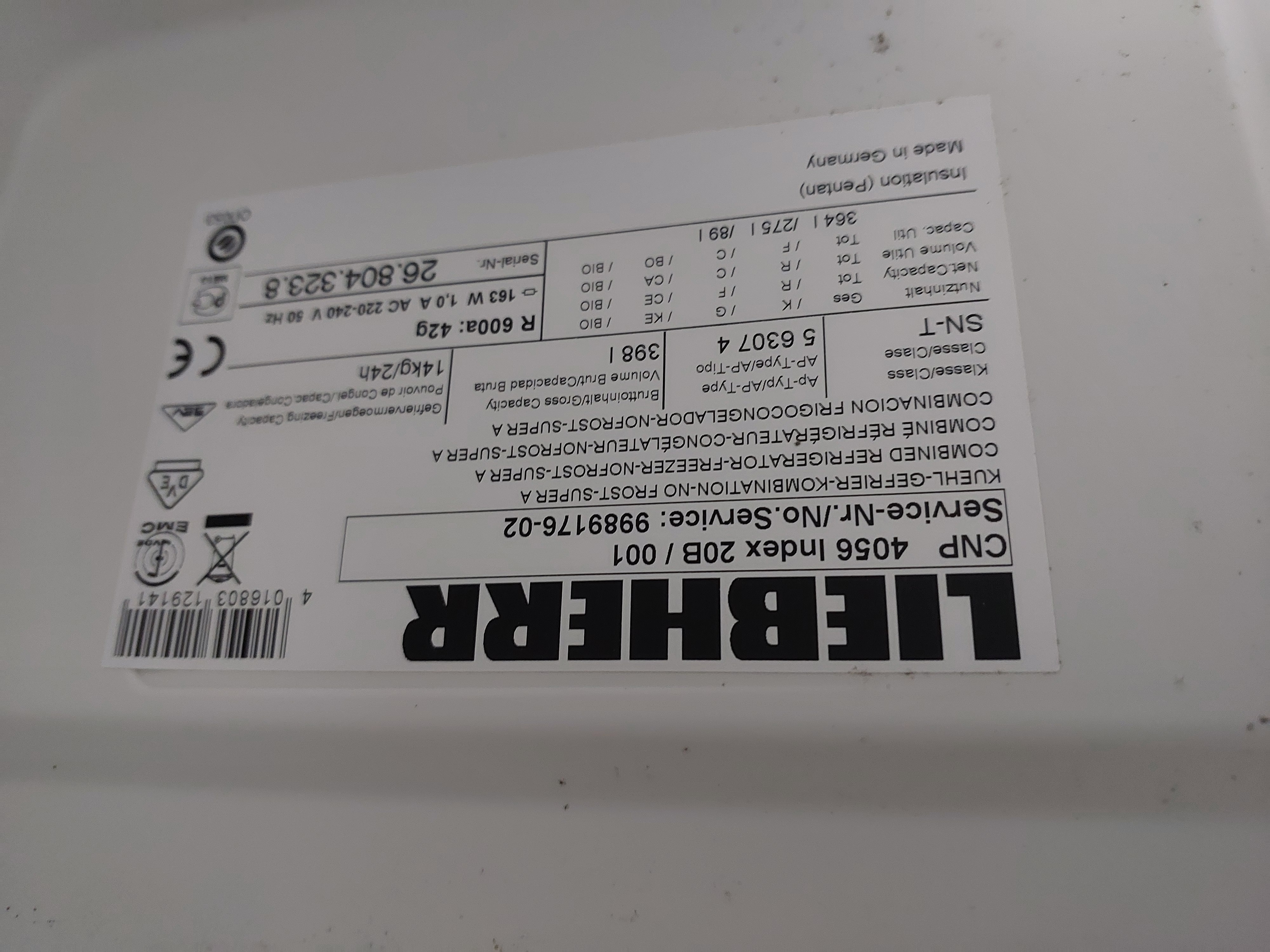 Холодильник Liebherr CNP 4056 — Liebherr, б/у, Львів