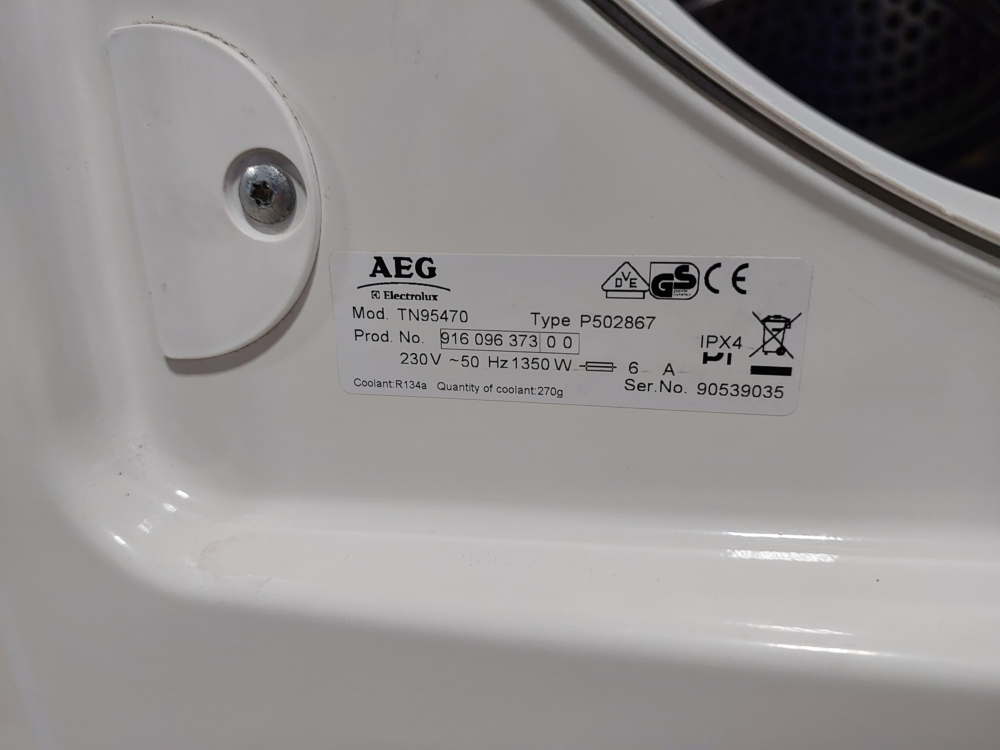 Сушильна машина AEG TN95470 — AEG, б/у, Львів