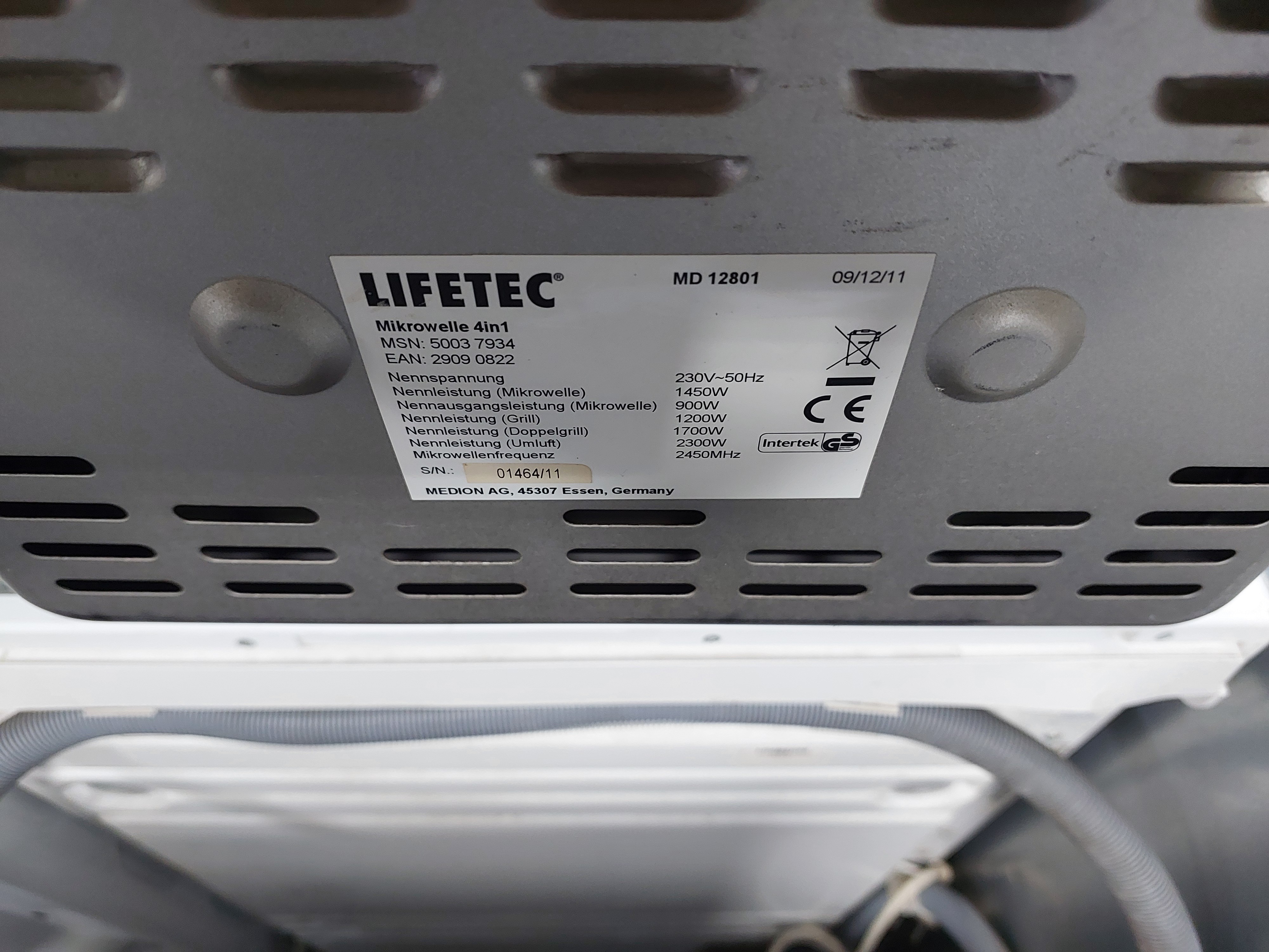 Мікрохвильова піч Lifetec MD 12801 — Lifetec, б/у, Львів