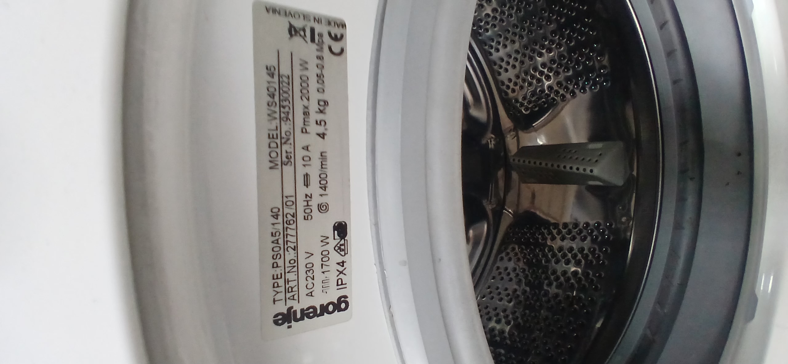Пральна машина gorenje WS40145