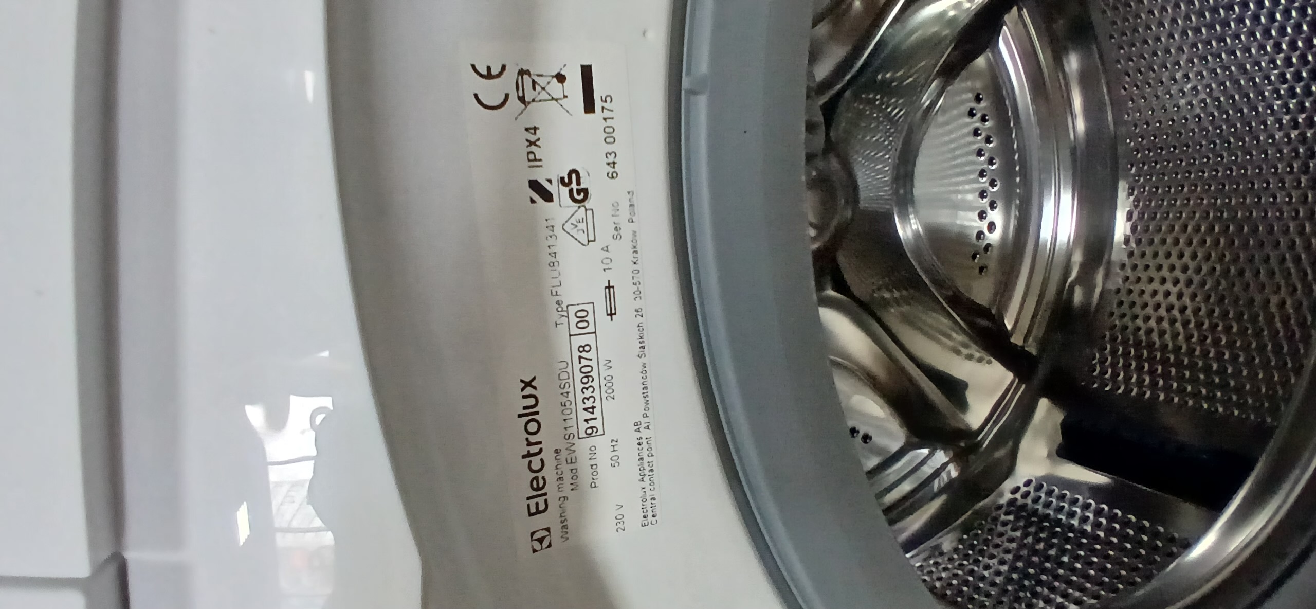 Пральна машина Electrolux EWS11054SDU