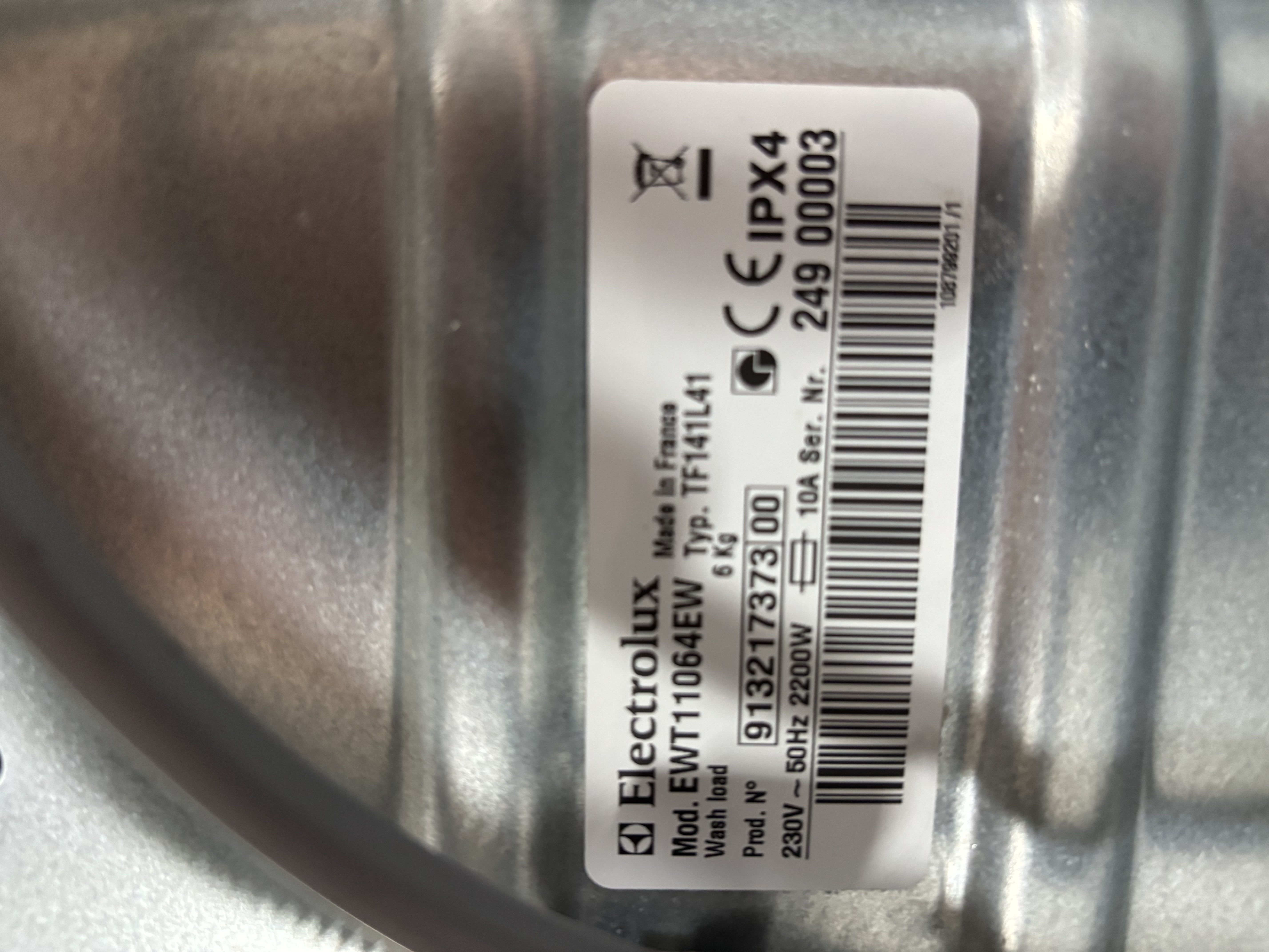 Пральна машина Electrolux EWT11064EW