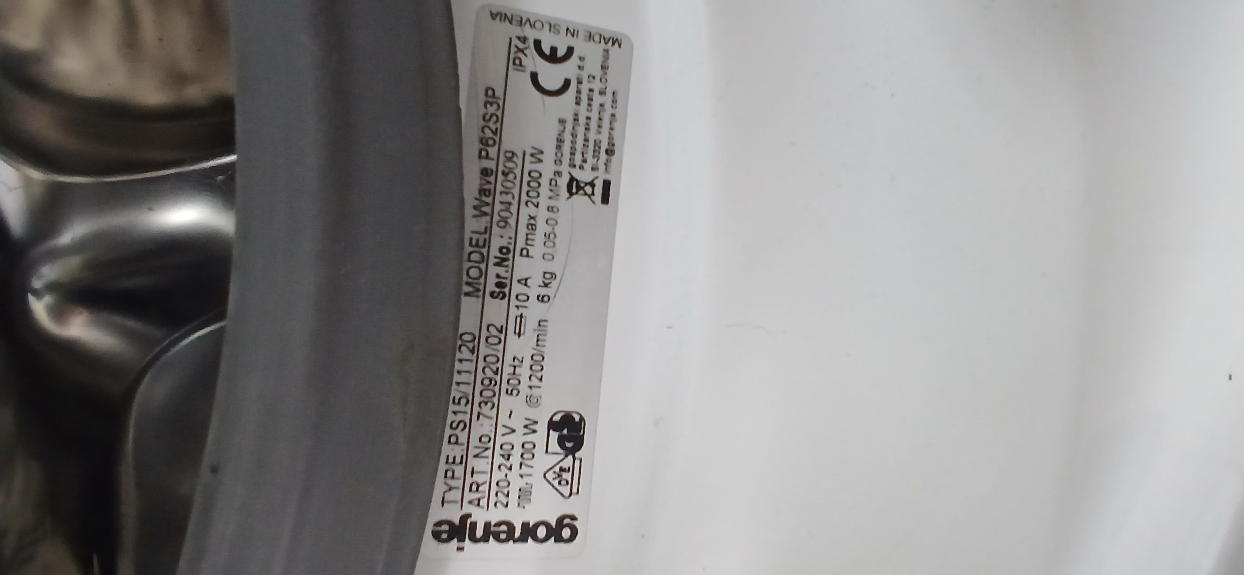 Пральна машина gorenje wave P62S3P