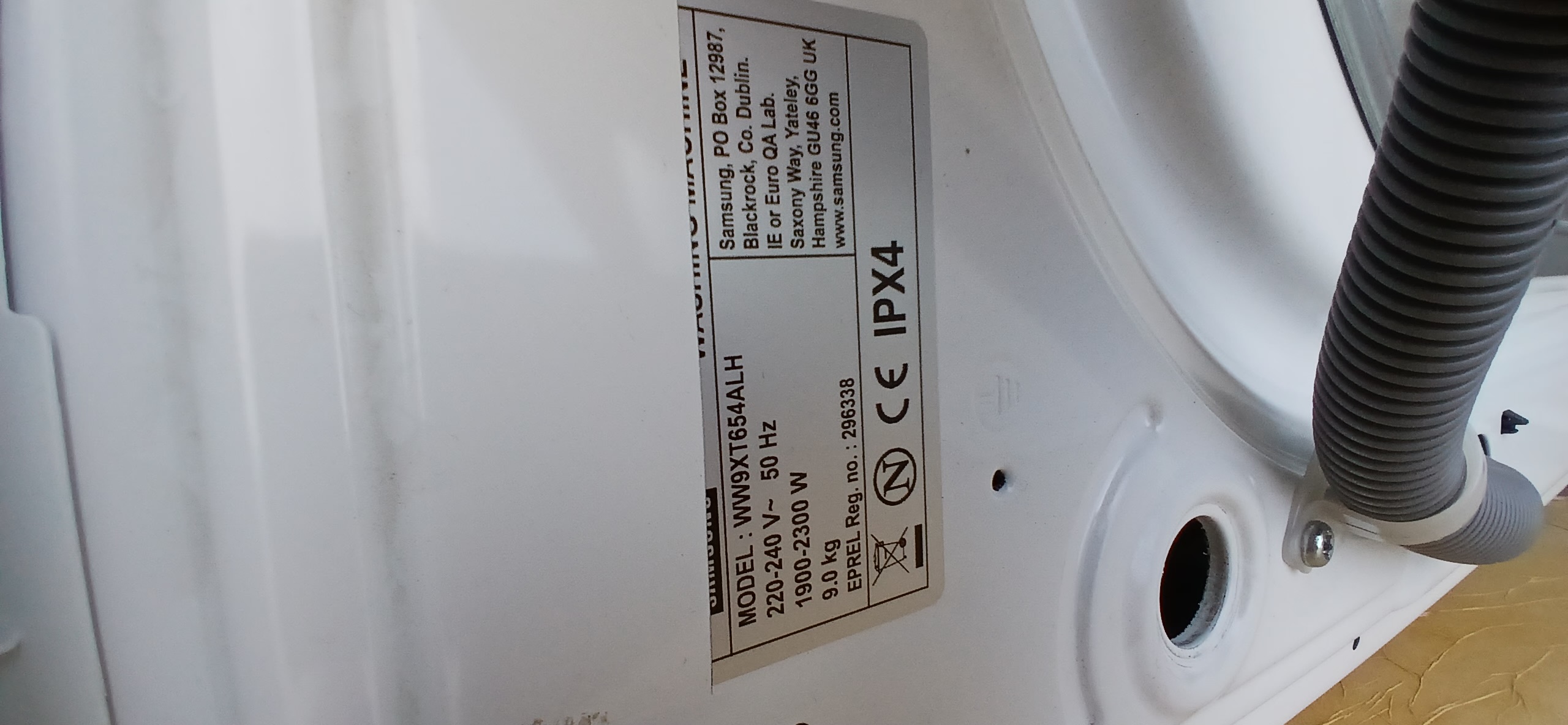 Пральна машина Samsung WW9TX654ALH